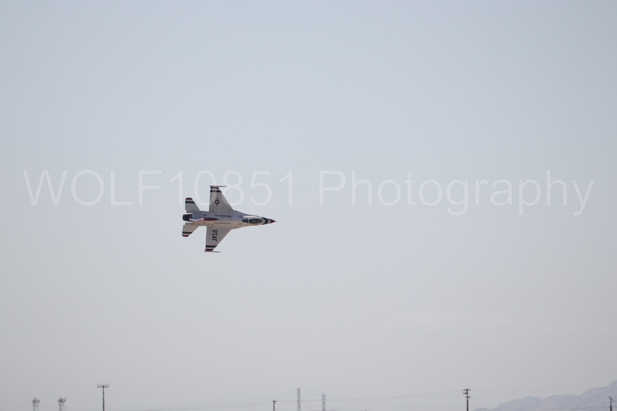 Aviation photography by WOLF10851 featuring Beale Air and Space Expo 2025, F-16 Fighting Falcon, Thunderbirds, Red White and Blue.