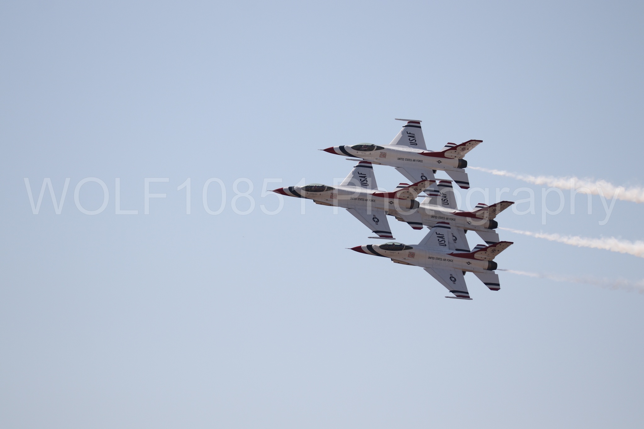 Aviation photography by WOLF10851 featuring Beale Air and Space Expo 2025, F-16 Fighting Falcon, Thunderbirds, Red White and Blue.