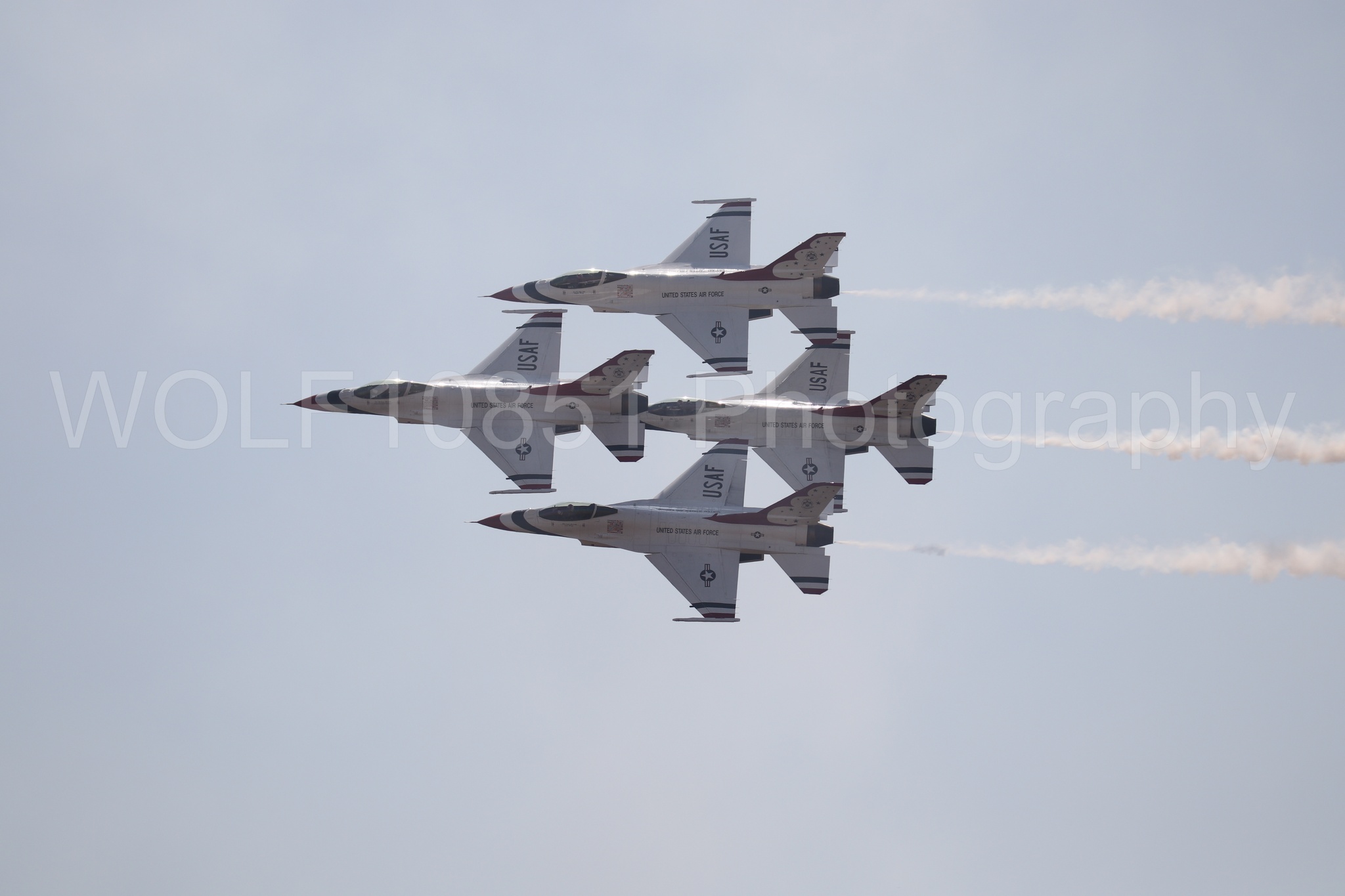 Aviation photography by WOLF10851 featuring Beale Air and Space Expo 2025, F-16 Fighting Falcon, Thunderbirds, Red White and Blue, Featured.