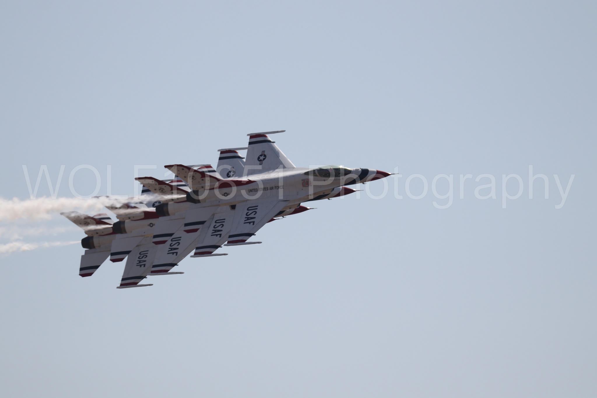 Aviation photography by WOLF10851 featuring Beale Air and Space Expo 2025, F-16 Fighting Falcon, Thunderbirds, Red White and Blue.