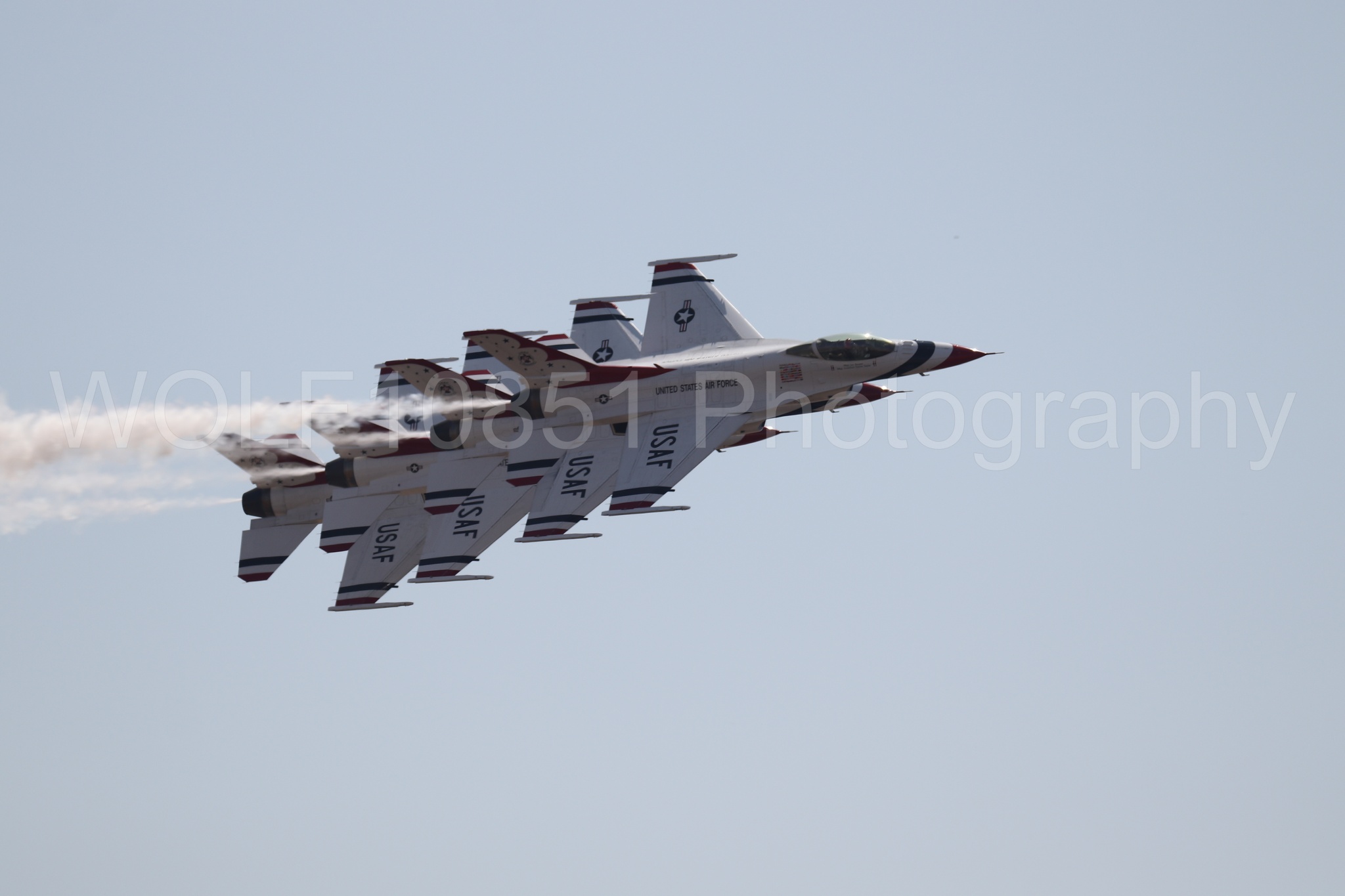 Aviation photography by WOLF10851 featuring Beale Air and Space Expo 2025, F-16 Fighting Falcon, Thunderbirds, Red White and Blue.