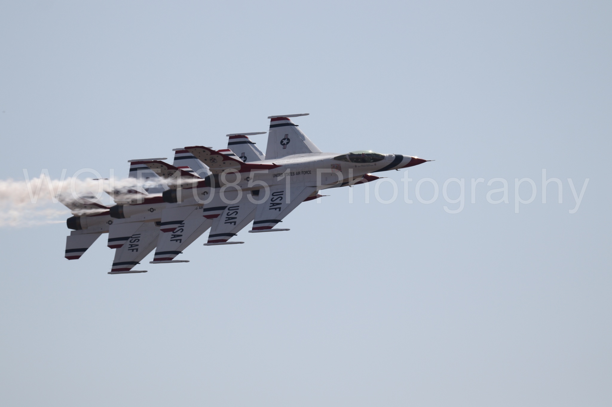 Aviation photography by WOLF10851 featuring Beale Air and Space Expo 2025, F-16 Fighting Falcon, Thunderbirds, Red White and Blue.