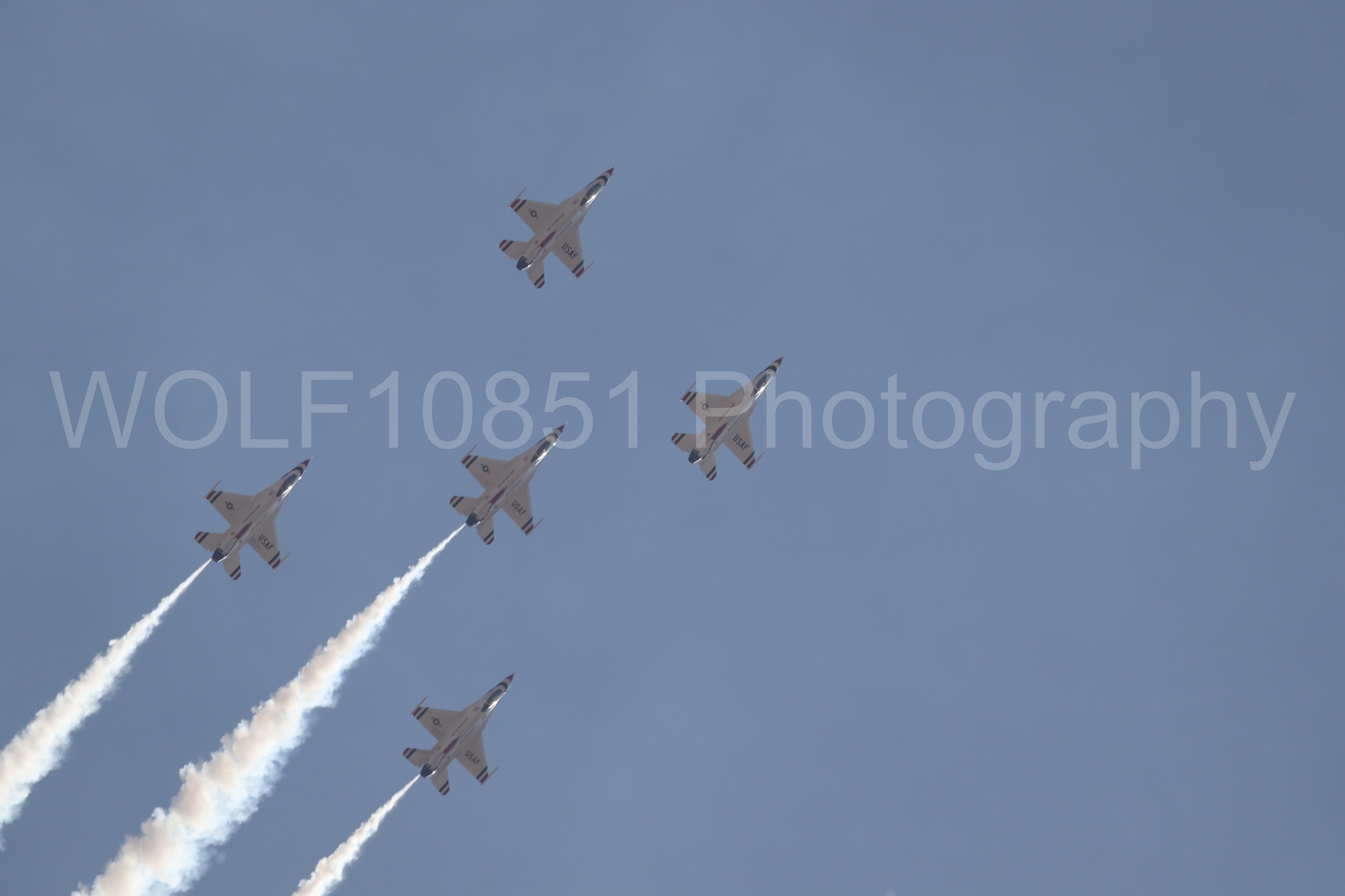 Aviation photography by WOLF10851 featuring Beale Air and Space Expo 2025, F-16 Fighting Falcon, Thunderbirds, Red White and Blue.