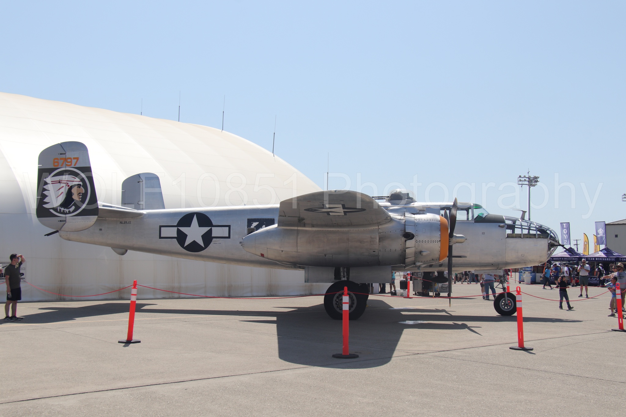 Aviation photography by WOLF10851 featuring Beale Air and Space Expo 2025, B-25 mitchel, Static Display.