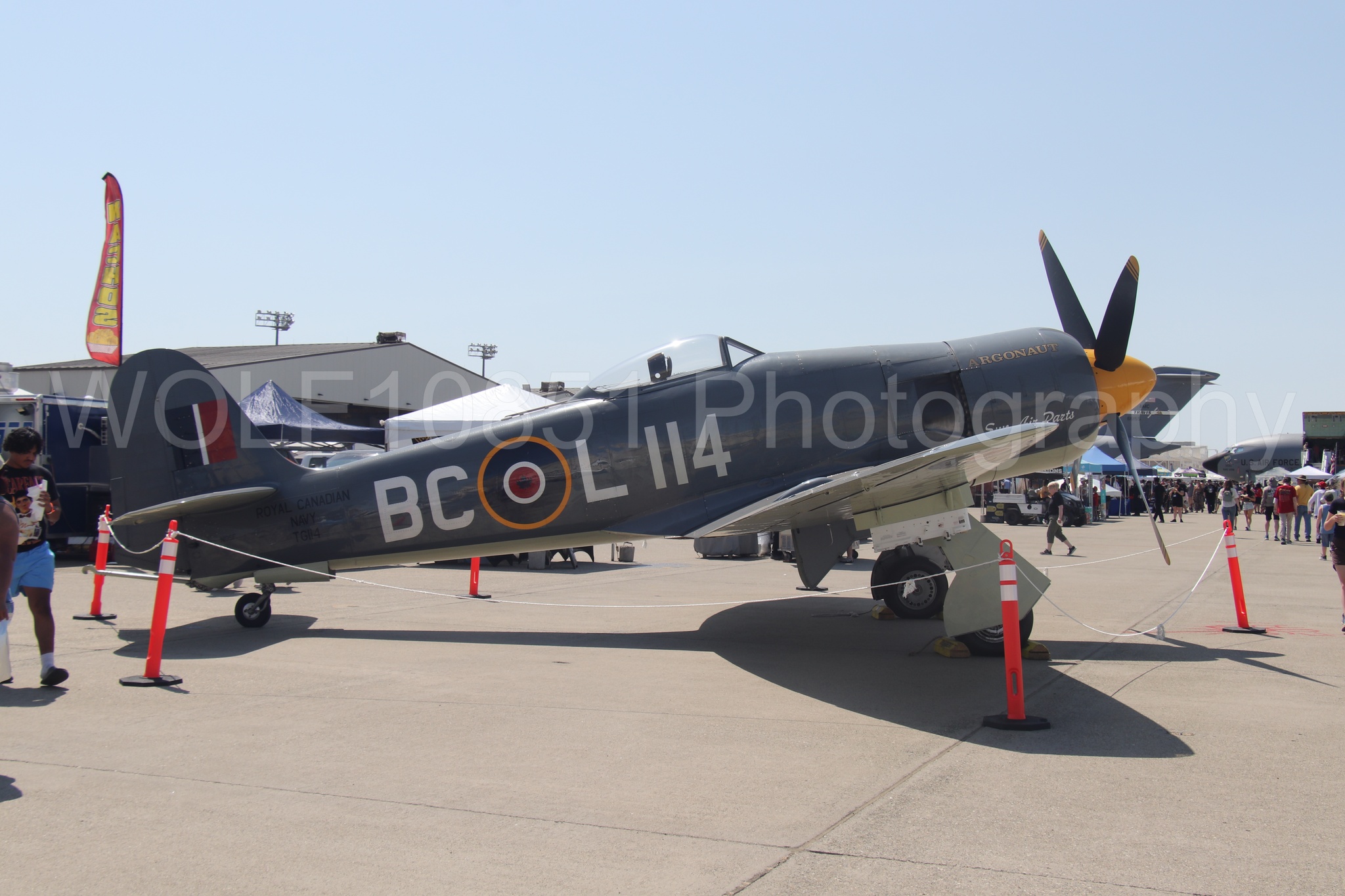 Aviation photography by WOLF10851 featuring Beale Air and Space Expo 2025, Static Display, Hawker Sea Fury FB-11.