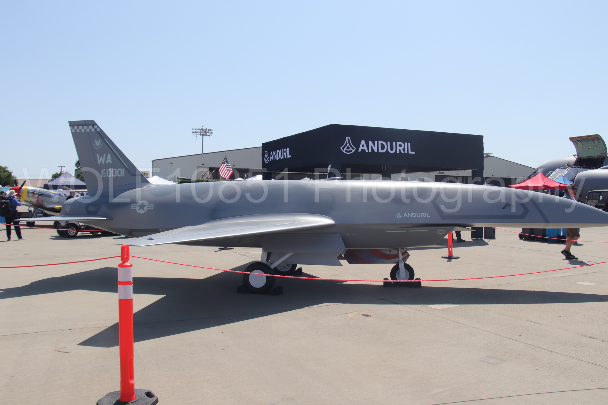 Aviation photography by WOLF10851 featuring Beale Air and Space Expo 2025, Static Display, Anduril YFQ-44 Fury.