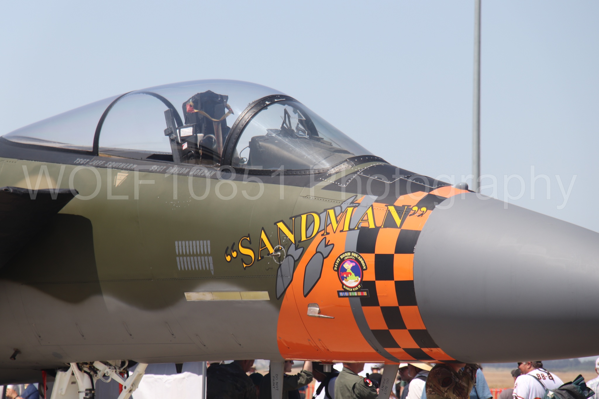 Aviation photography by WOLF10851 featuring Beale Air and Space Expo 2025, Static Display, Kingsley Field Sandman, F-15 Eagle.