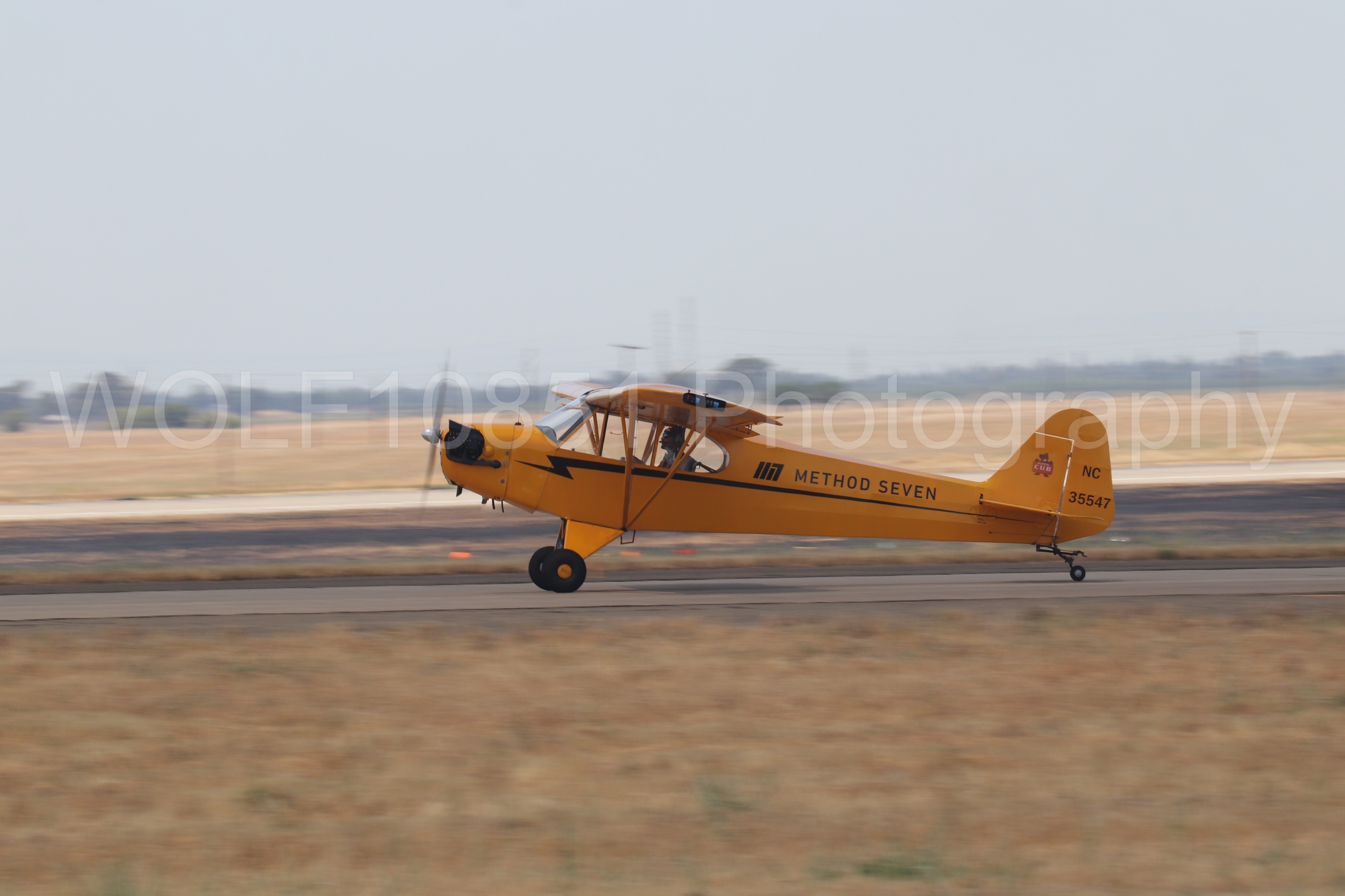 Aviation photography by WOLF10851 featuring Beale Air and Space Expo 2025, Piper J-3 Cub, Tucker Air Patrol.