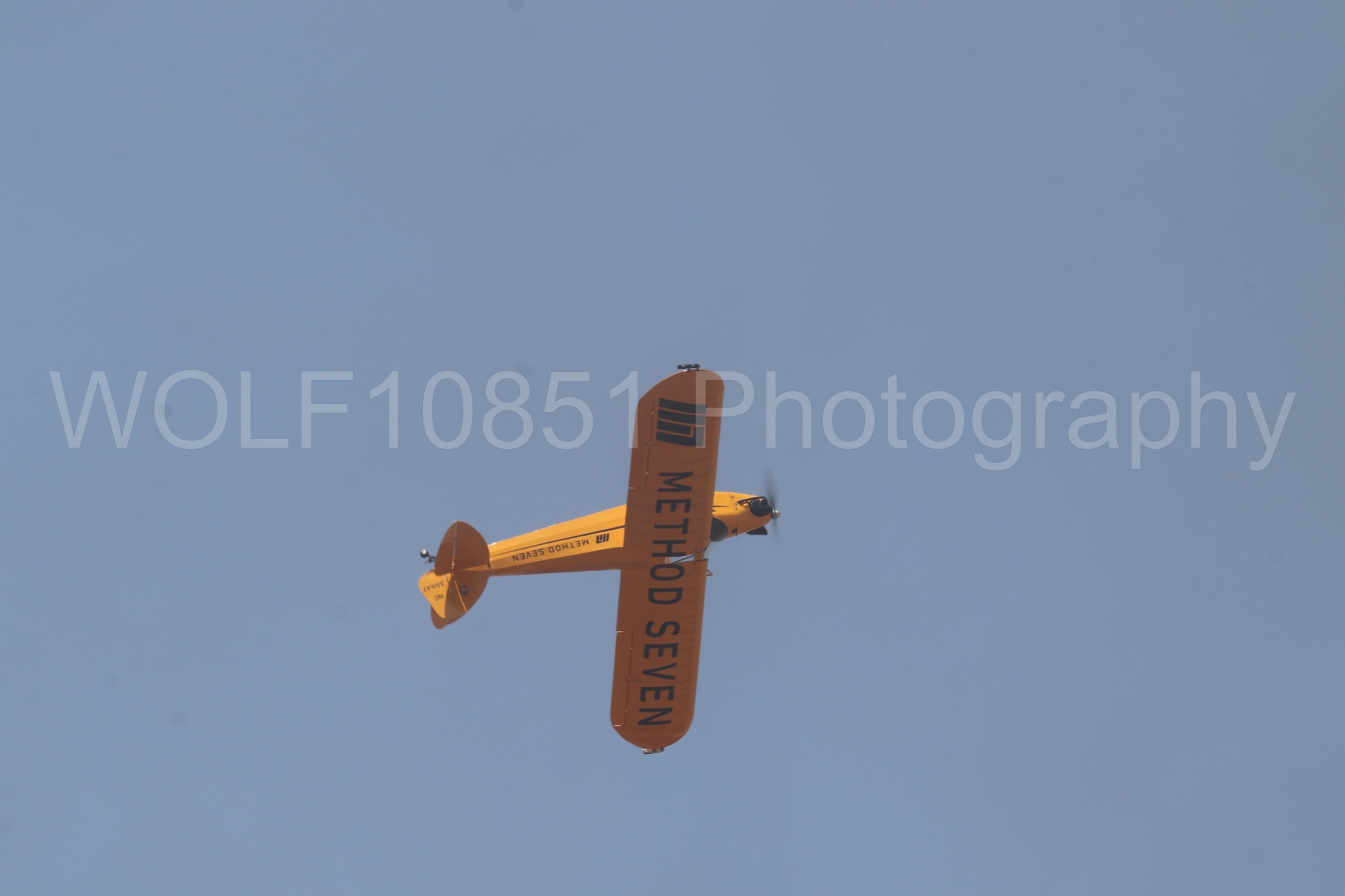 Aviation photography by WOLF10851 featuring Beale Air and Space Expo 2025, Piper J-3 Cub, Tucker Air Patrol.