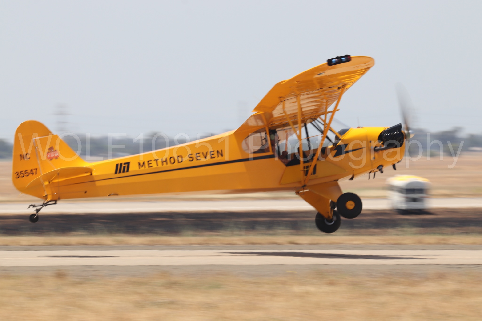 Aviation photography by WOLF10851 featuring Beale Air and Space Expo 2025, Piper J-3 Cub, Tucker Air Patrol.