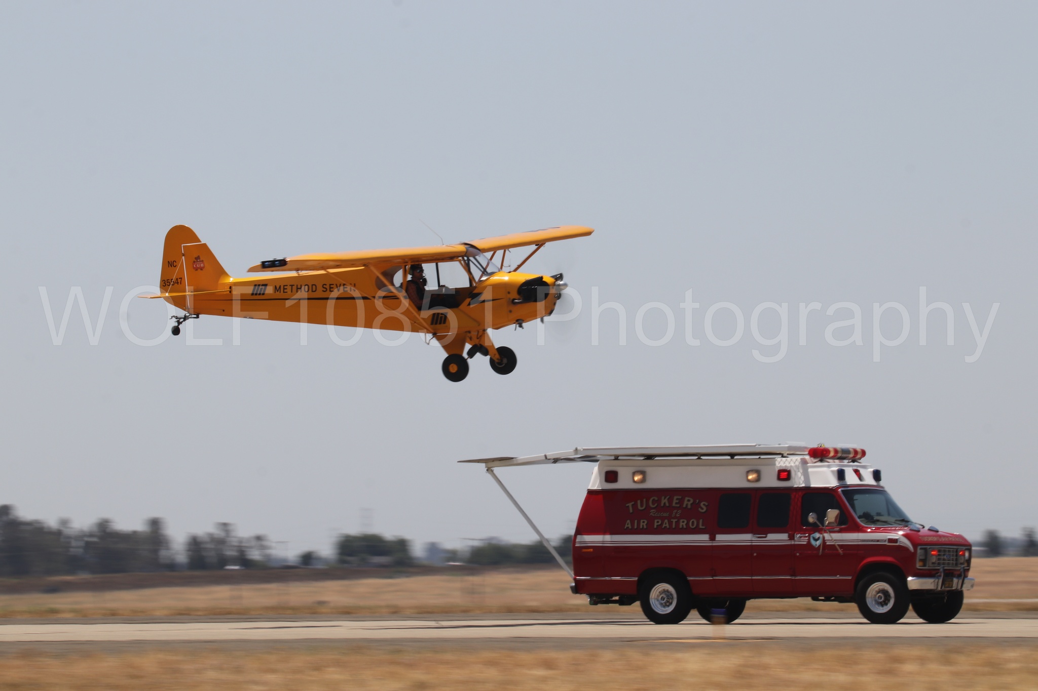 Aviation photography by WOLF10851 featuring Beale Air and Space Expo 2025, Piper J-3 Cub, Tucker Air Patrol.