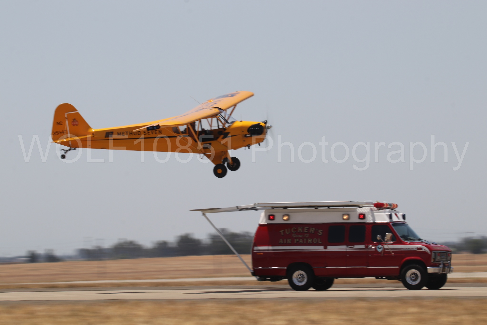 Aviation photography by WOLF10851 featuring Beale Air and Space Expo 2025, Piper J-3 Cub, Tucker Air Patrol.
