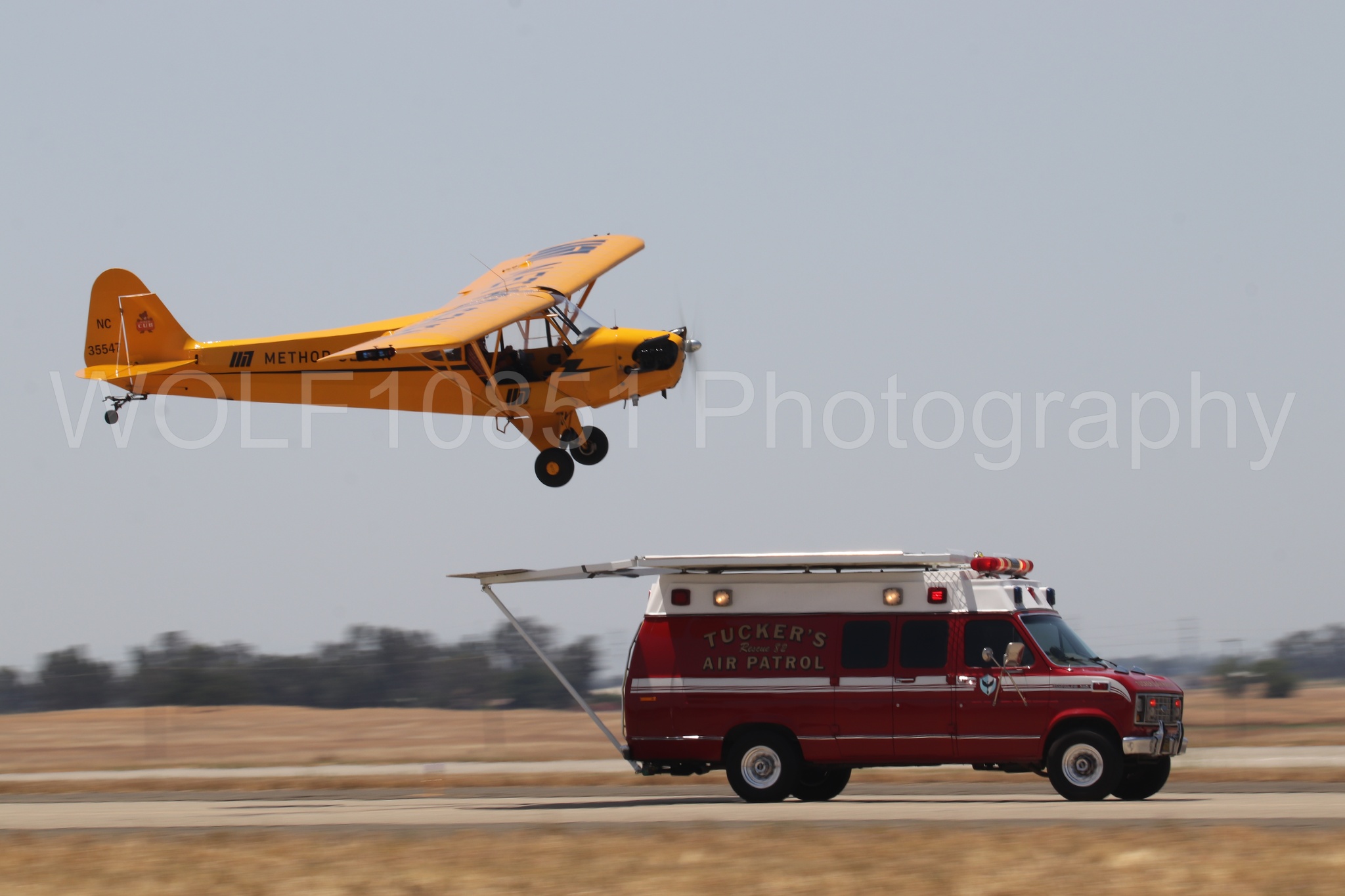 Aviation photography by WOLF10851 featuring Beale Air and Space Expo 2025, Piper J-3 Cub, Tucker Air Patrol.