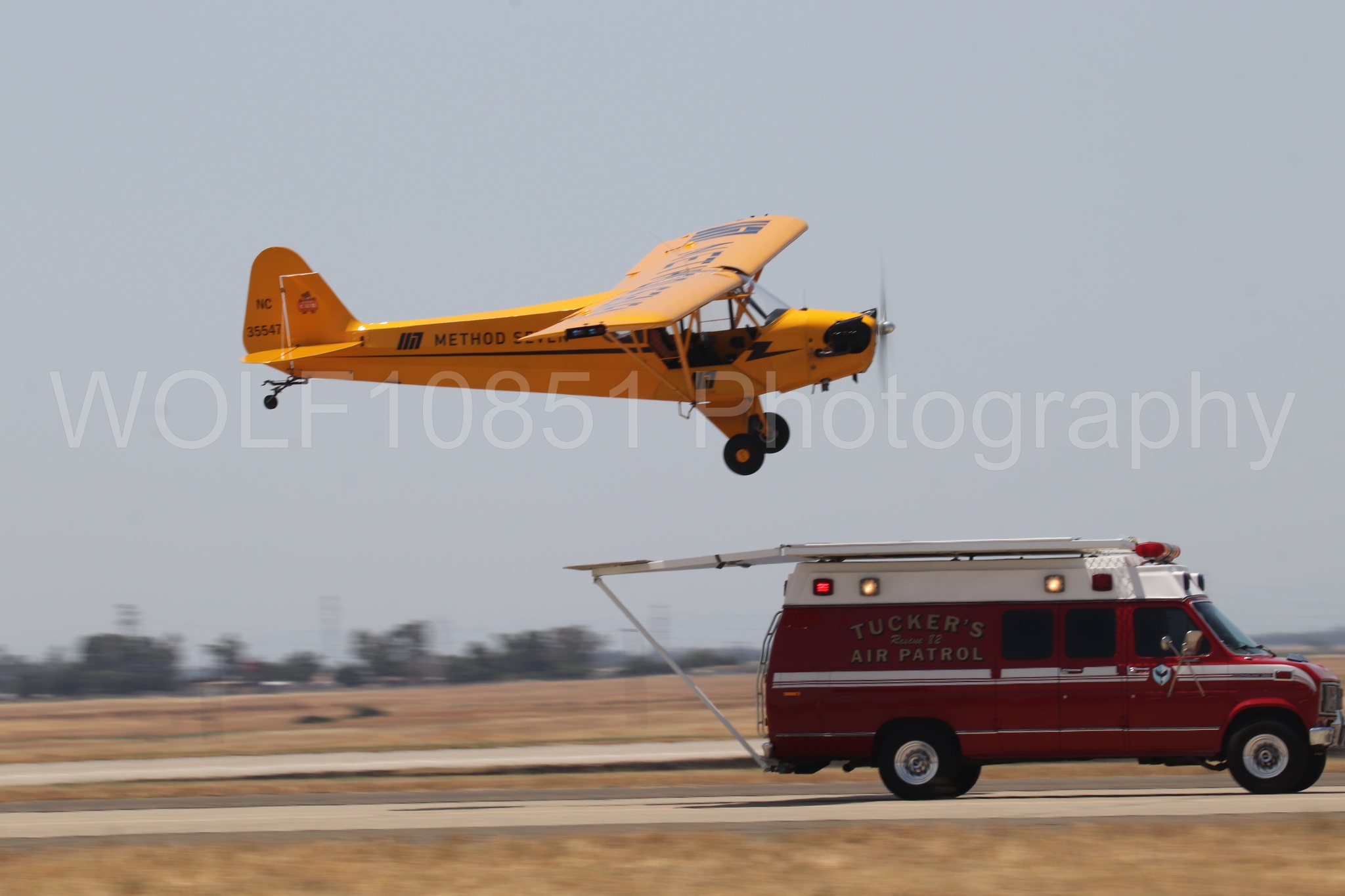 Aviation photography by WOLF10851 featuring Beale Air and Space Expo 2025, Piper J-3 Cub, Tucker Air Patrol.