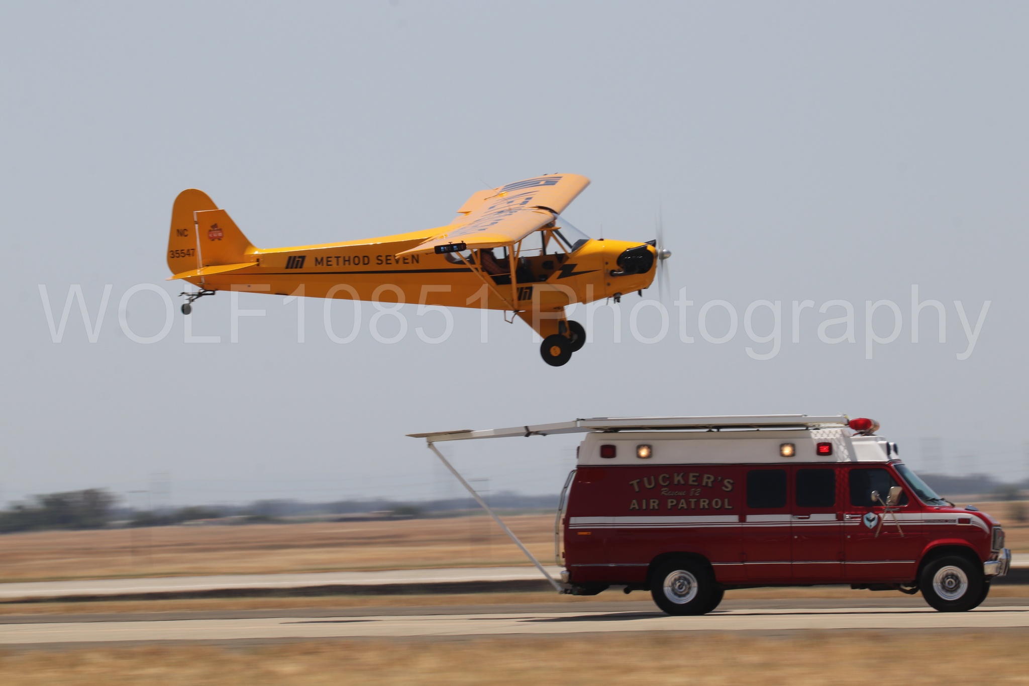 Aviation photography by WOLF10851 featuring Beale Air and Space Expo 2025, Piper J-3 Cub, Tucker Air Patrol.