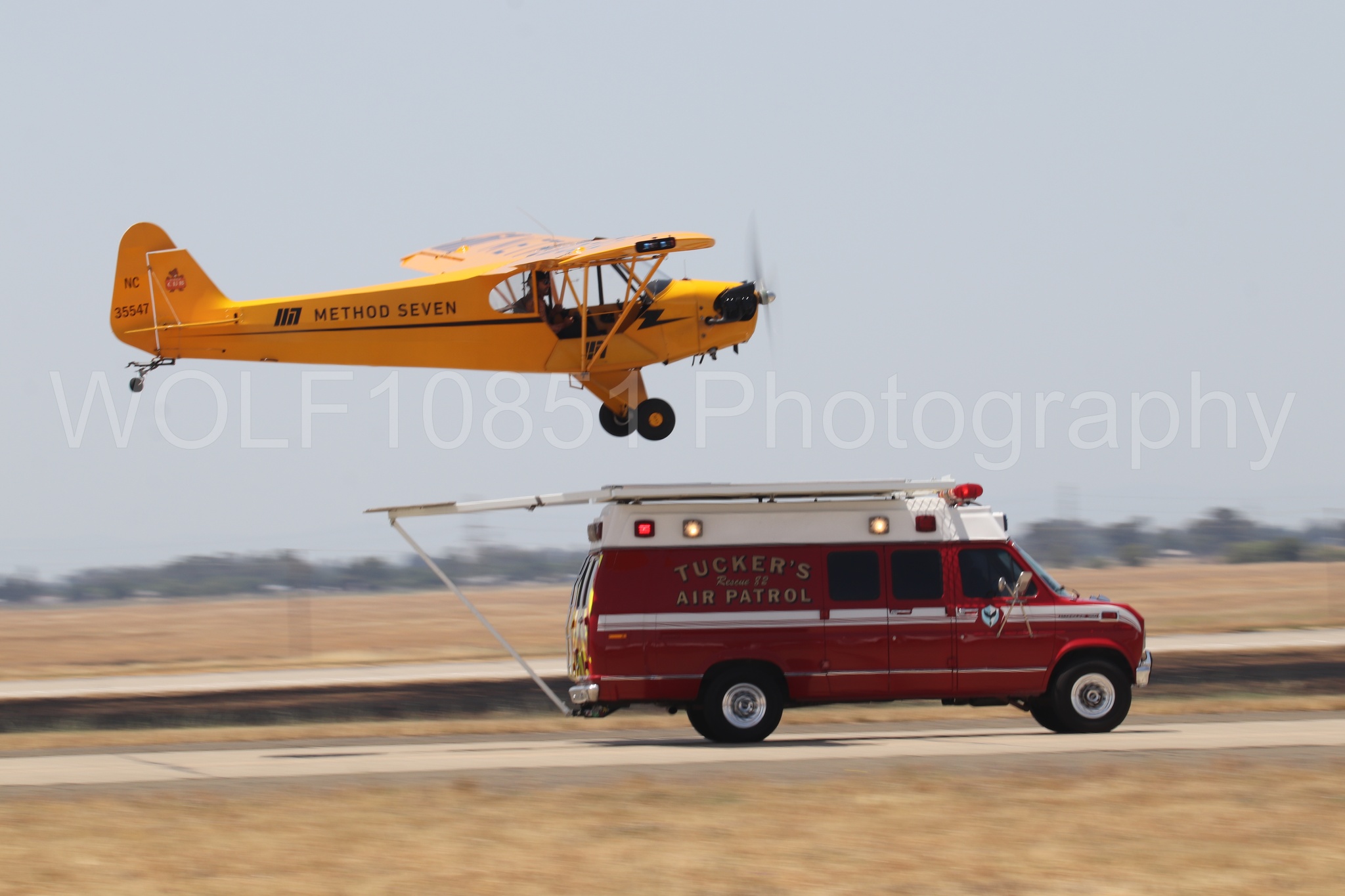 Aviation photography by WOLF10851 featuring Beale Air and Space Expo 2025, Piper J-3 Cub, Tucker Air Patrol.