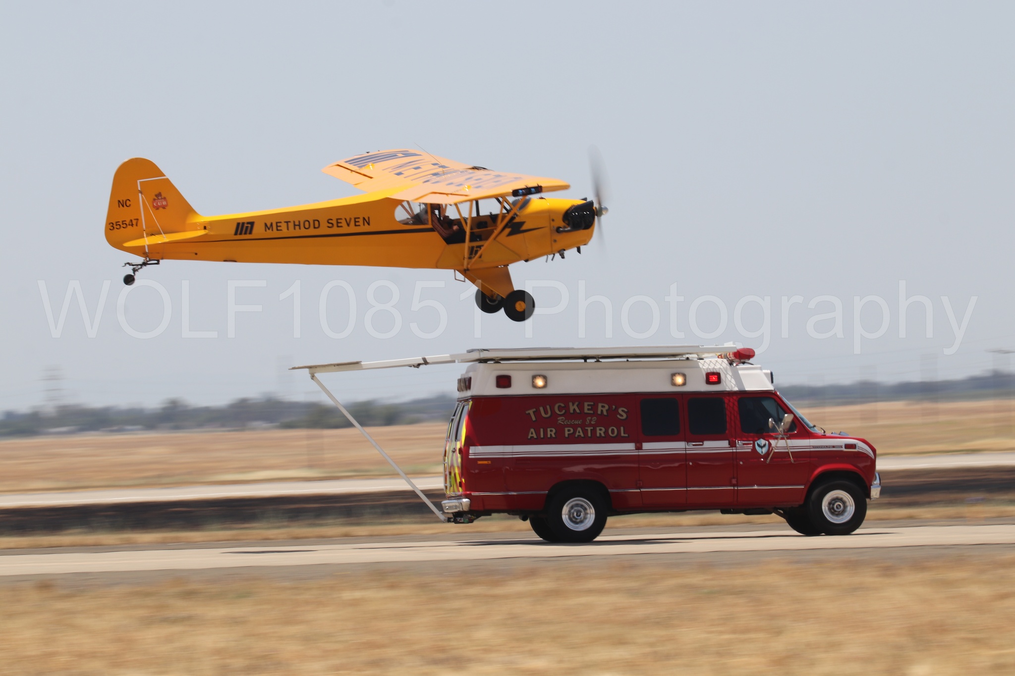 Aviation photography by WOLF10851 featuring Beale Air and Space Expo 2025, Piper J-3 Cub, Tucker Air Patrol.