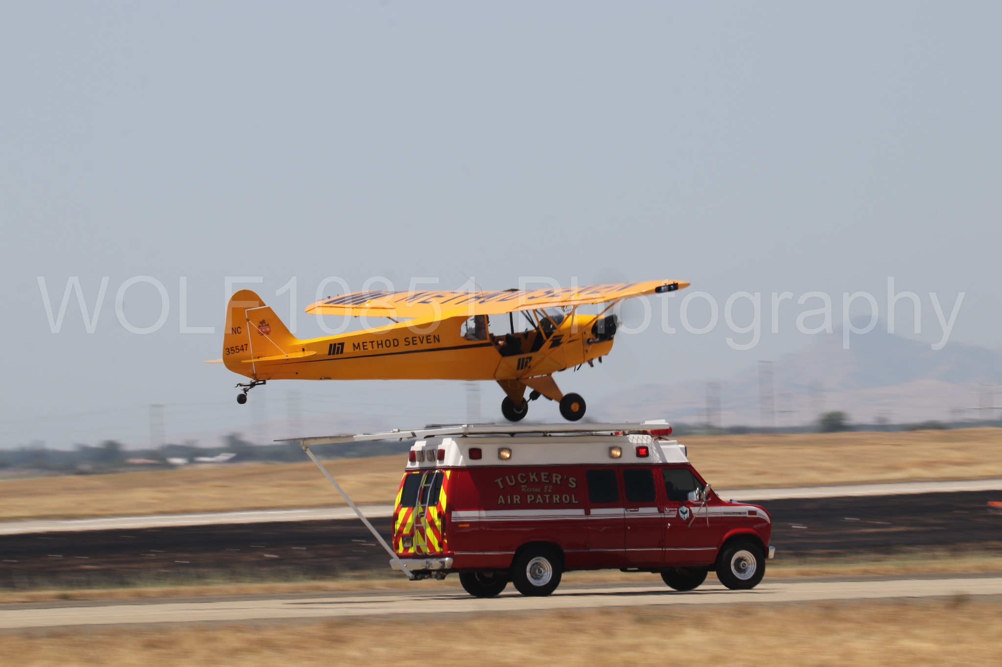 Aviation photography by WOLF10851 featuring Beale Air and Space Expo 2025, Piper J-3 Cub, Tucker Air Patrol.
