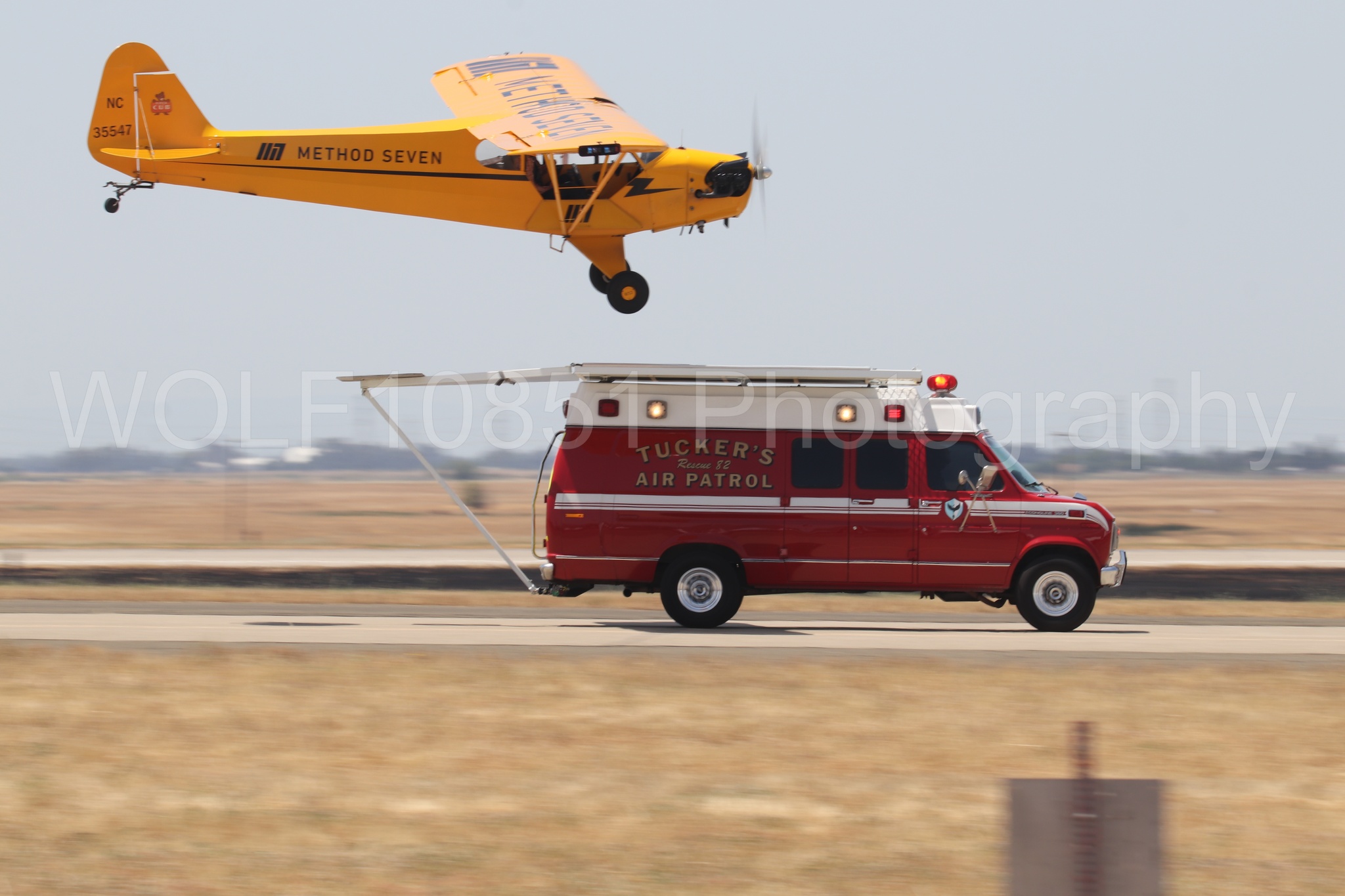 Aviation photography by WOLF10851 featuring Beale Air and Space Expo 2025, Piper J-3 Cub, Tucker Air Patrol.
