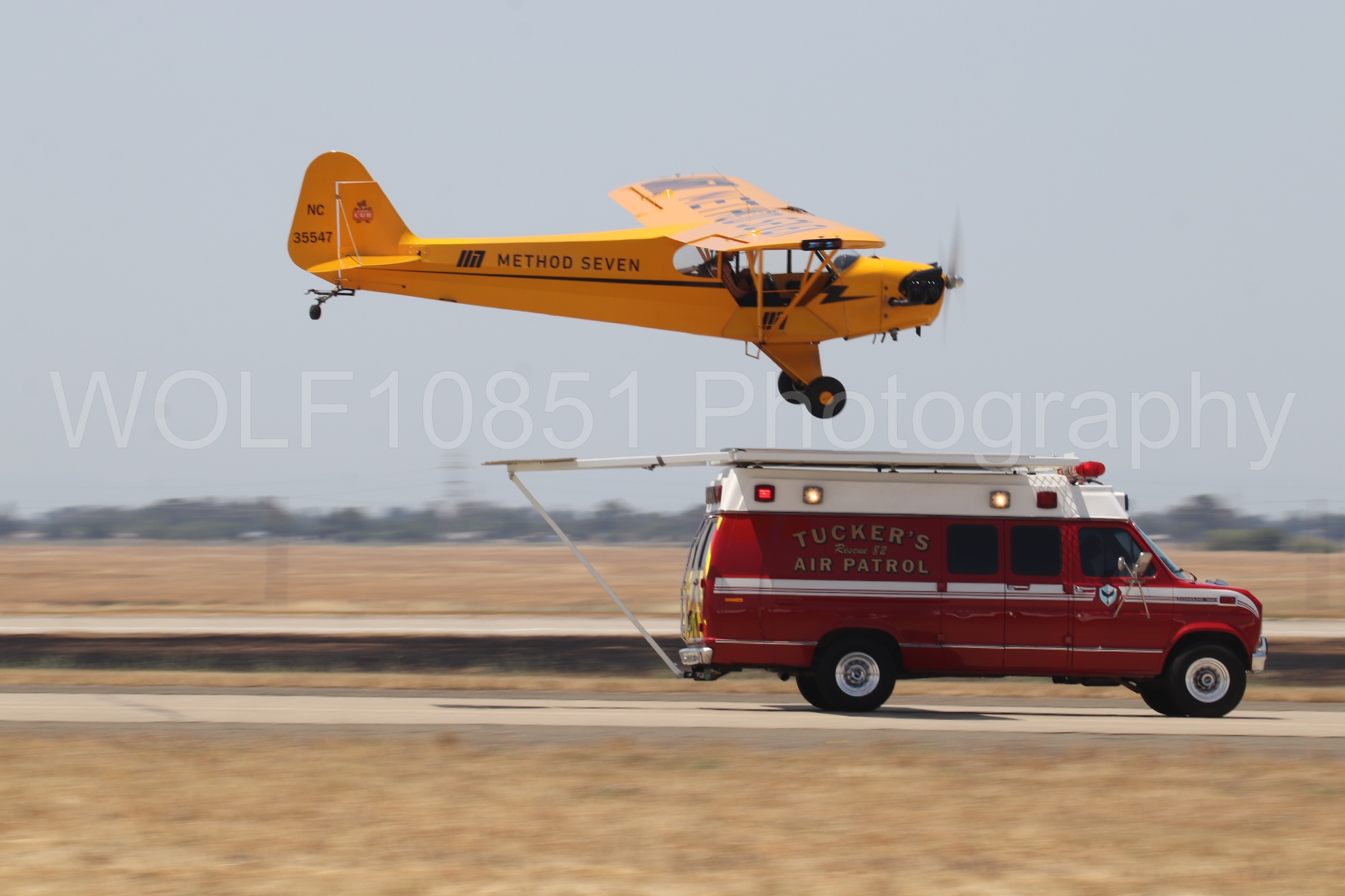 Aviation photography by WOLF10851 featuring Beale Air and Space Expo 2025, Piper J-3 Cub, Tucker Air Patrol.