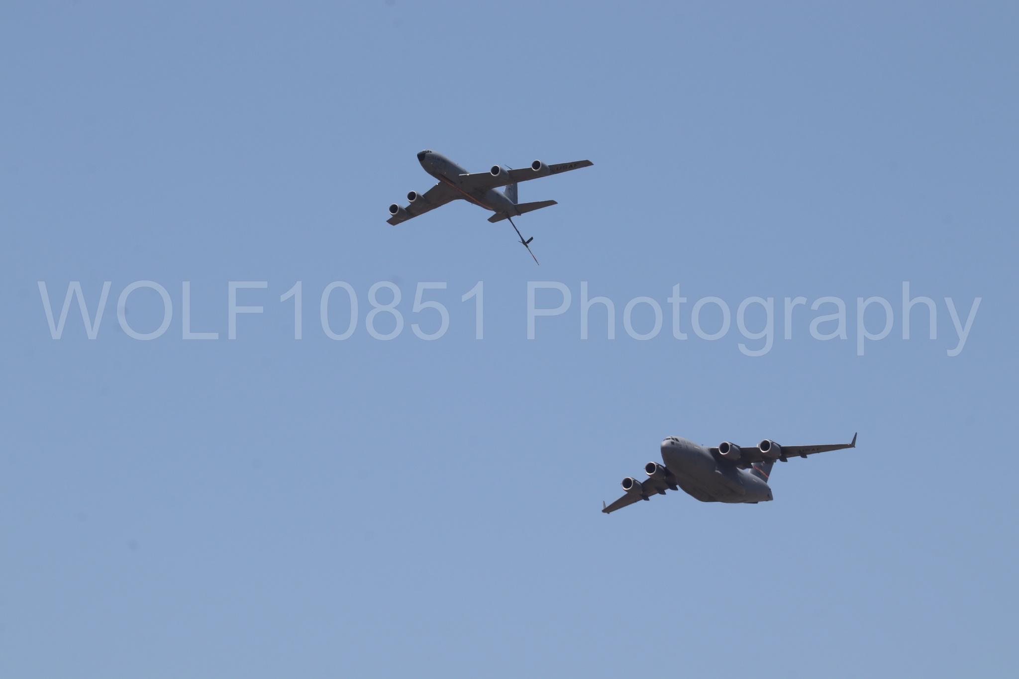 Aviation photography by WOLF10851 featuring Beale Air and Space Expo 2025, C-17 Globemaster, KC-135 Stratotanker.