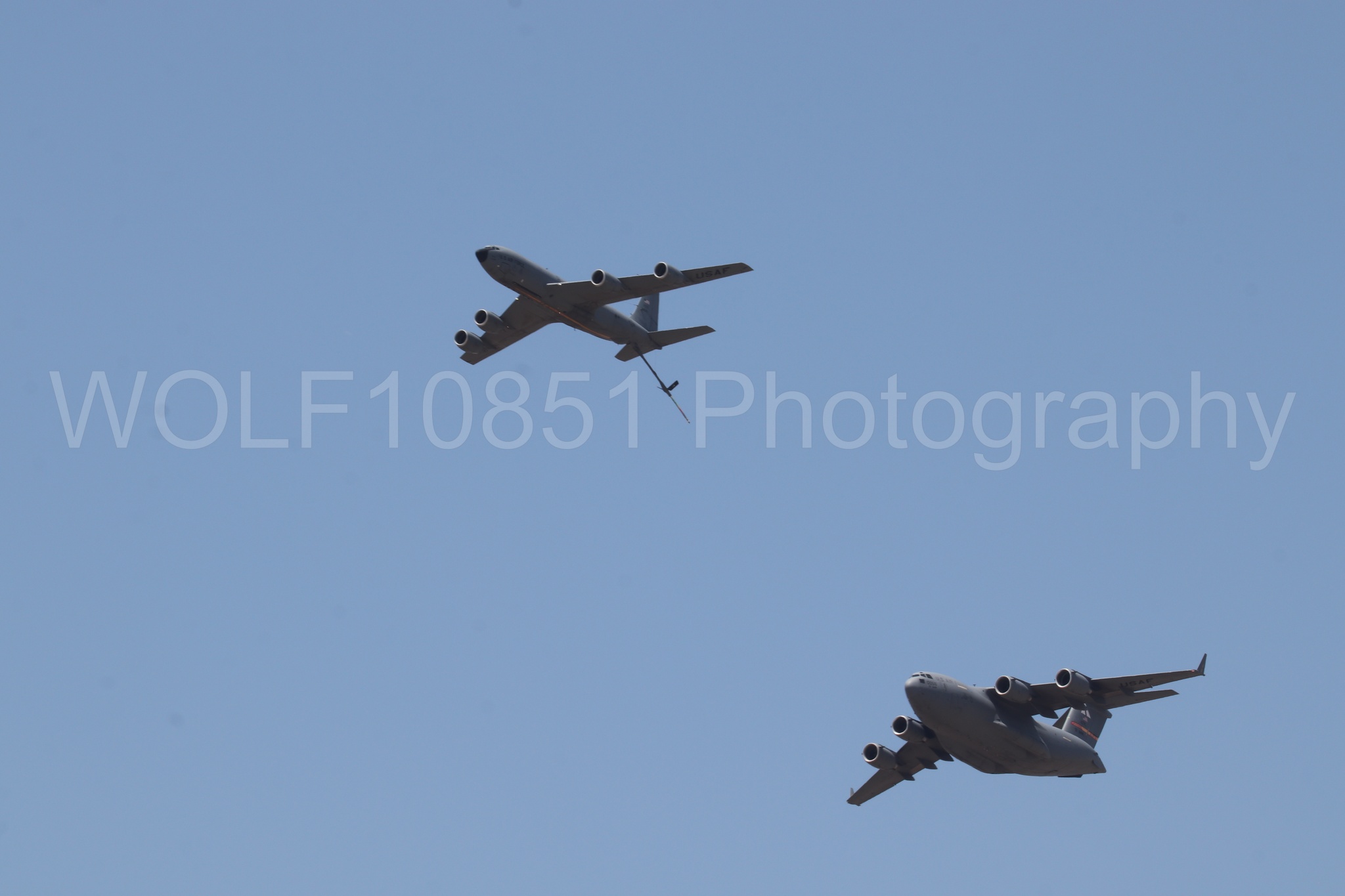 Aviation photography by WOLF10851 featuring Beale Air and Space Expo 2025, C-17 Globemaster, KC-135 Stratotanker.