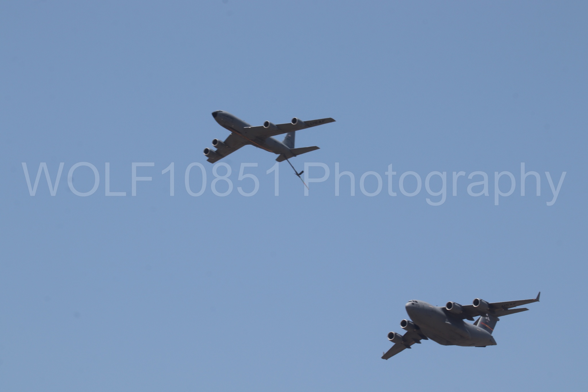 Aviation photography by WOLF10851 featuring Beale Air and Space Expo 2025, C-17 Globemaster, KC-135 Stratotanker.