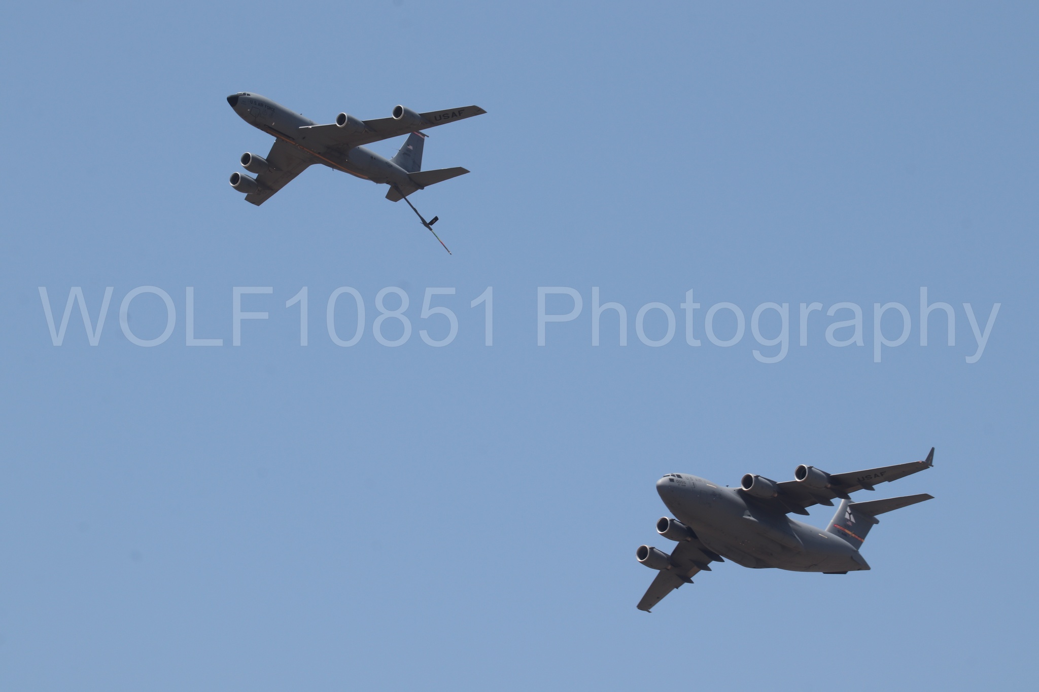 Aviation photography by WOLF10851 featuring Beale Air and Space Expo 2025, C-17 Globemaster, KC-135 Stratotanker.
