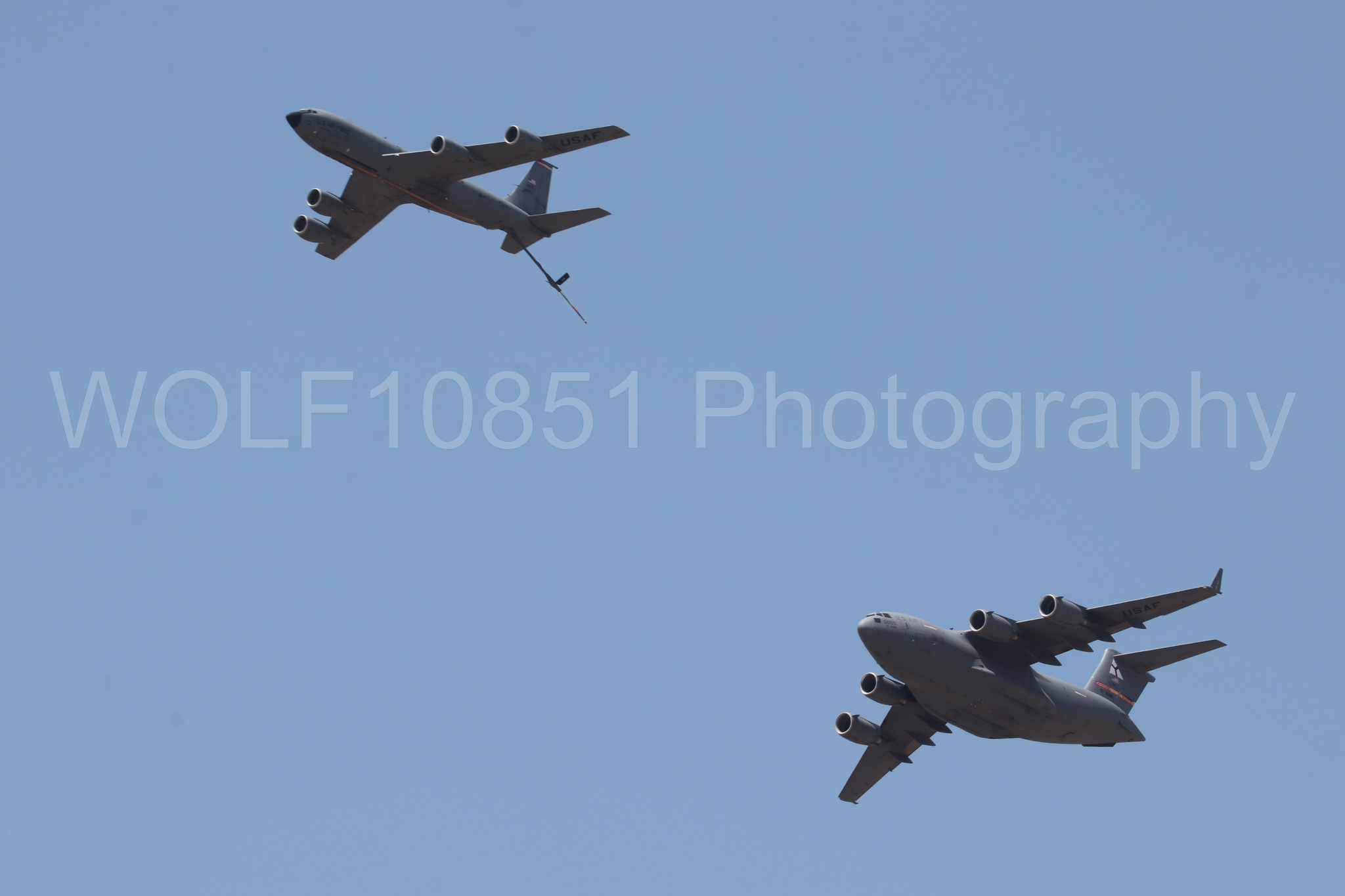 Aviation photography by WOLF10851 featuring Beale Air and Space Expo 2025, C-17 Globemaster, KC-135 Stratotanker.
