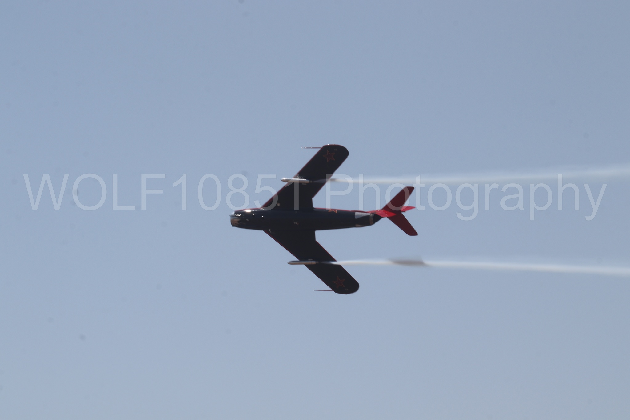 Aviation photography by WOLF10851 featuring Beale Air and Space Expo 2025, Mig-17 Fresco, High Alpha Airshows, Jason Somes.