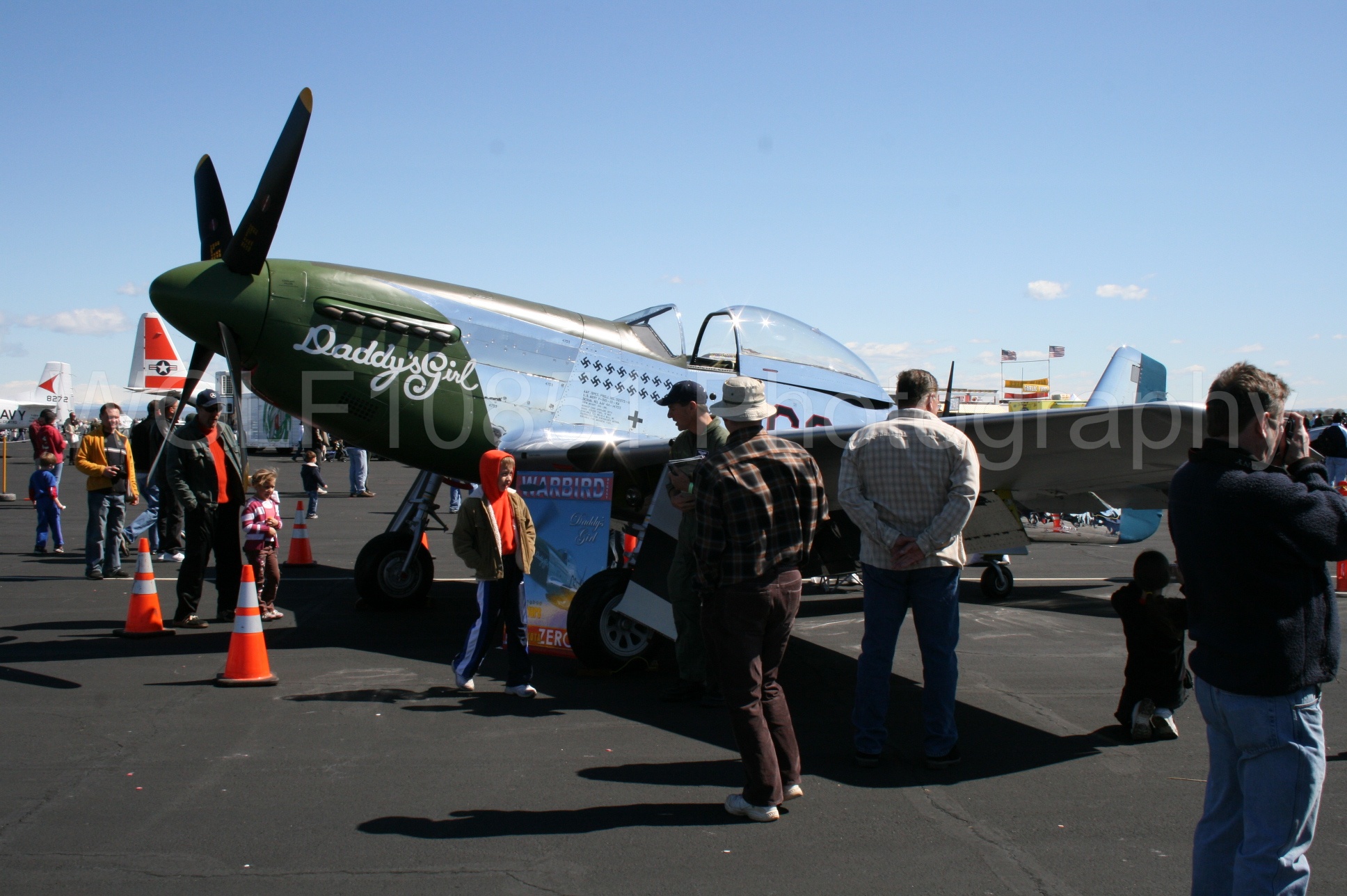 Aviation photography by WOLF10851 featuring California Capital Airshow 2008, P-51 Mustang, Daddy's Girl.
