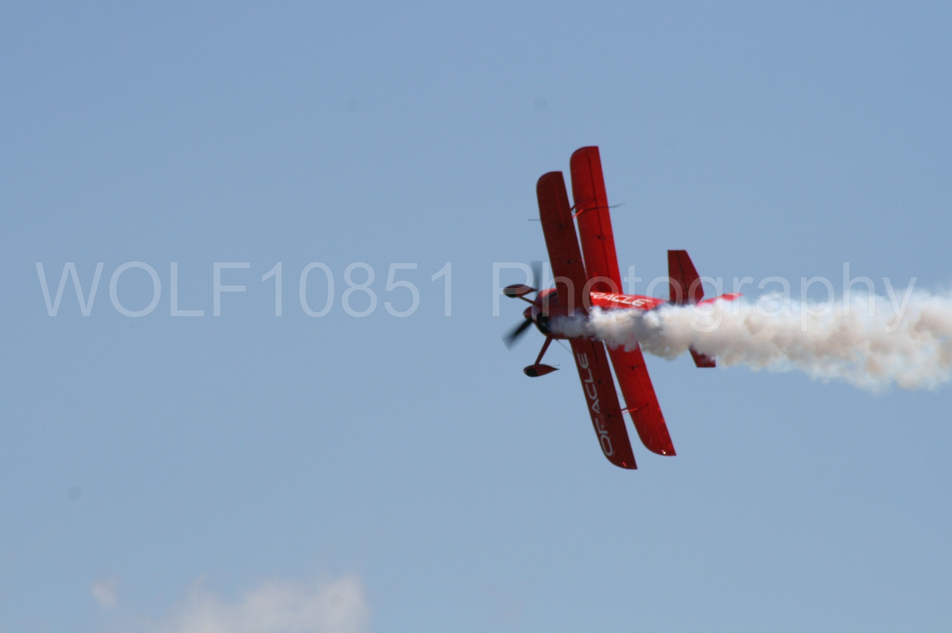 Aviation photography by WOLF10851 featuring California Capital Airshow 2008, Sean Tucker, Oracle, Team Oracle, Aviation Specialties Unlimited Challenger III.