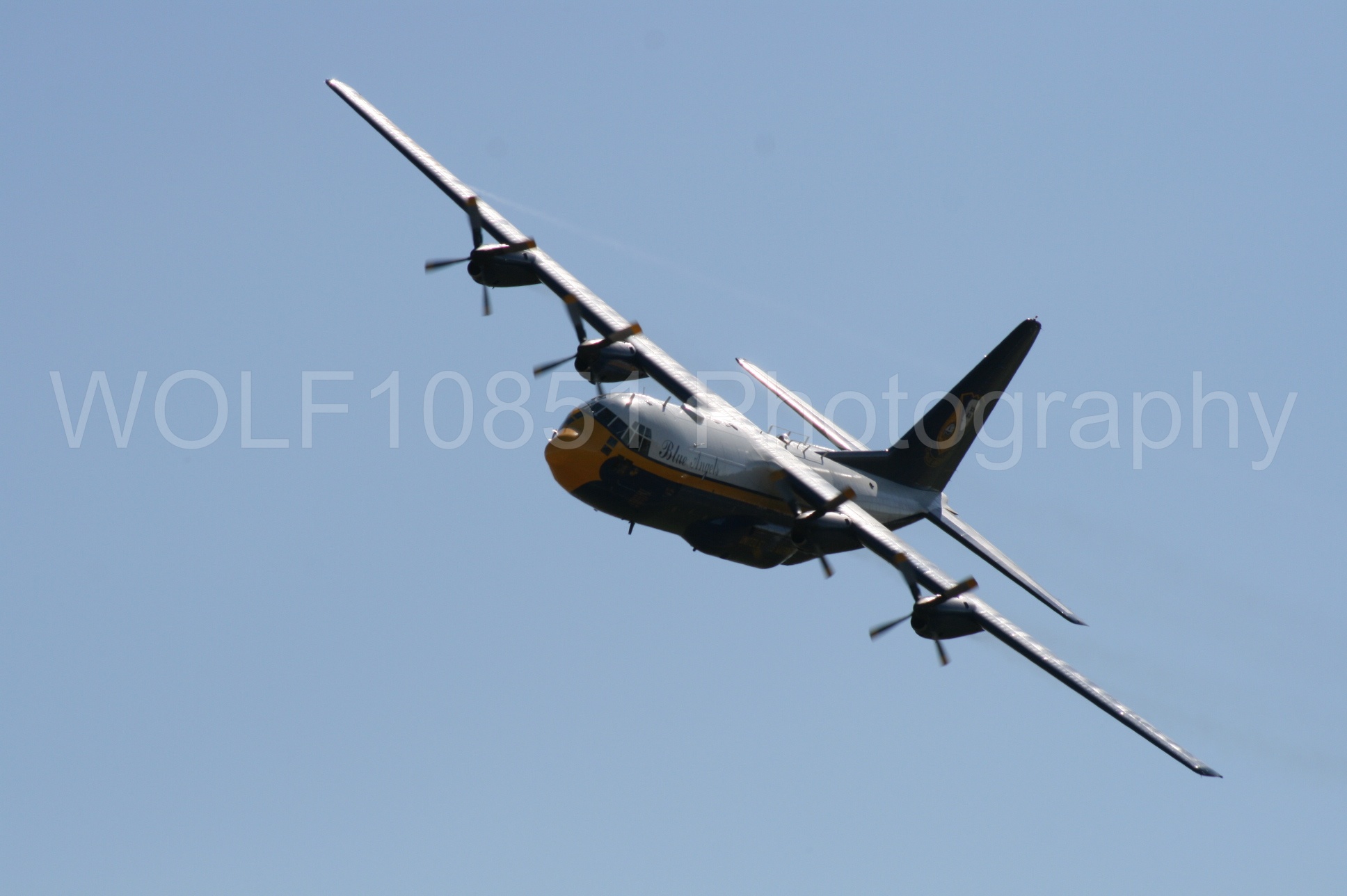 Aviation photography by WOLF10851 featuring California Capital Airshow 2008, Blue Angels, C-130 Hercules, Blue and Gold, Fat Albert.
