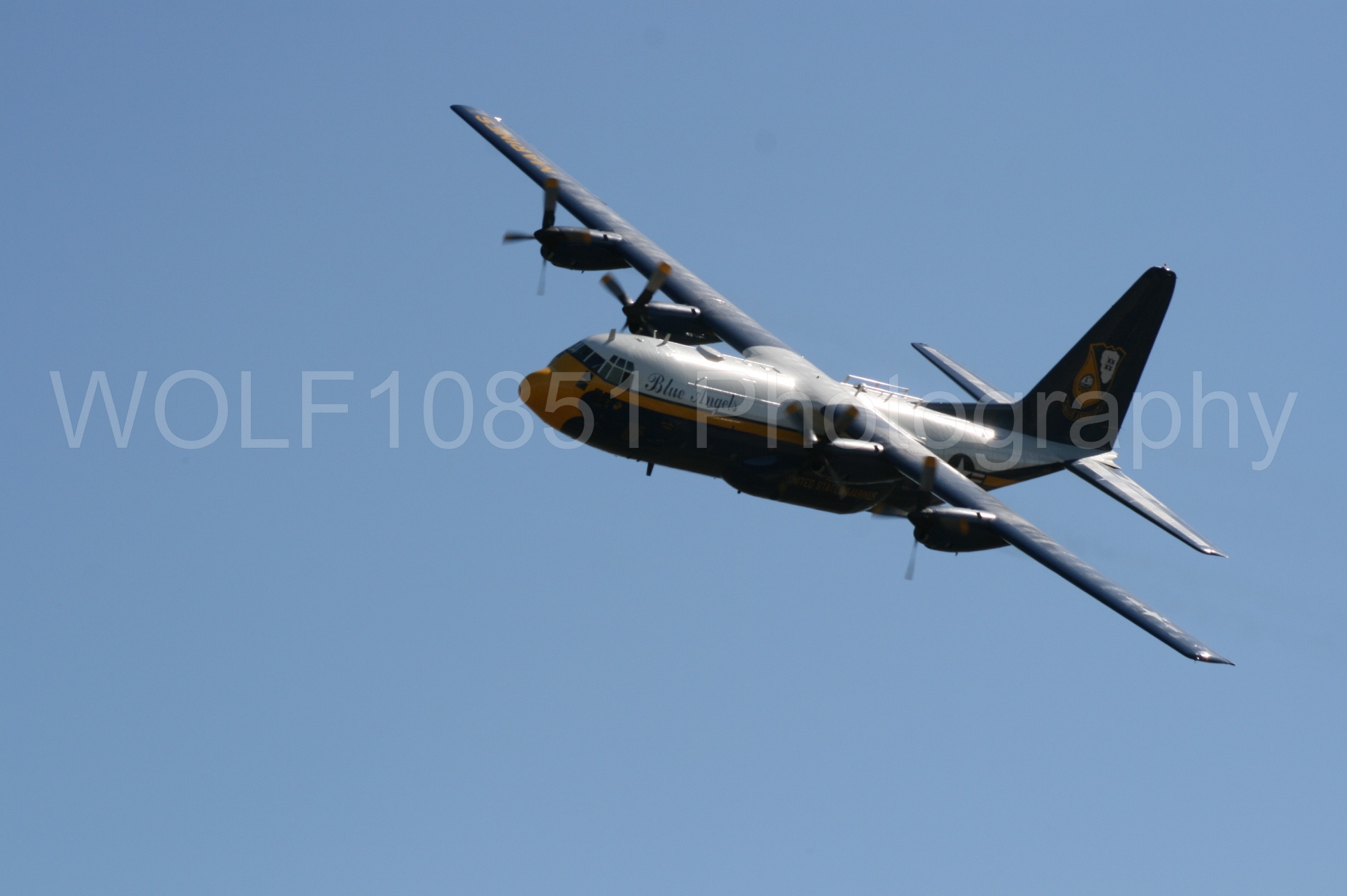 Aviation photography by WOLF10851 featuring California Capital Airshow 2008, Blue Angels, C-130 Hercules, Blue and Gold, Fat Albert.