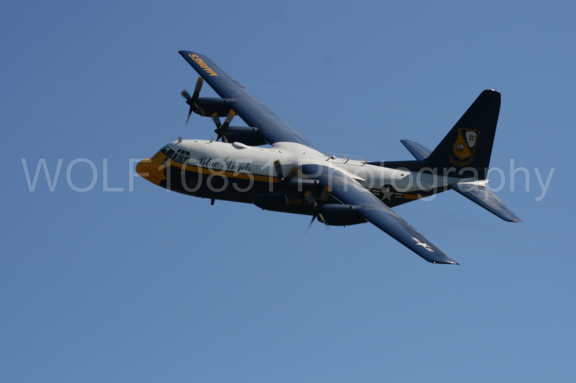 Aviation photography by WOLF10851 featuring California Capital Airshow 2008, Blue Angels, C-130 Hercules, Blue and Gold, Fat Albert.