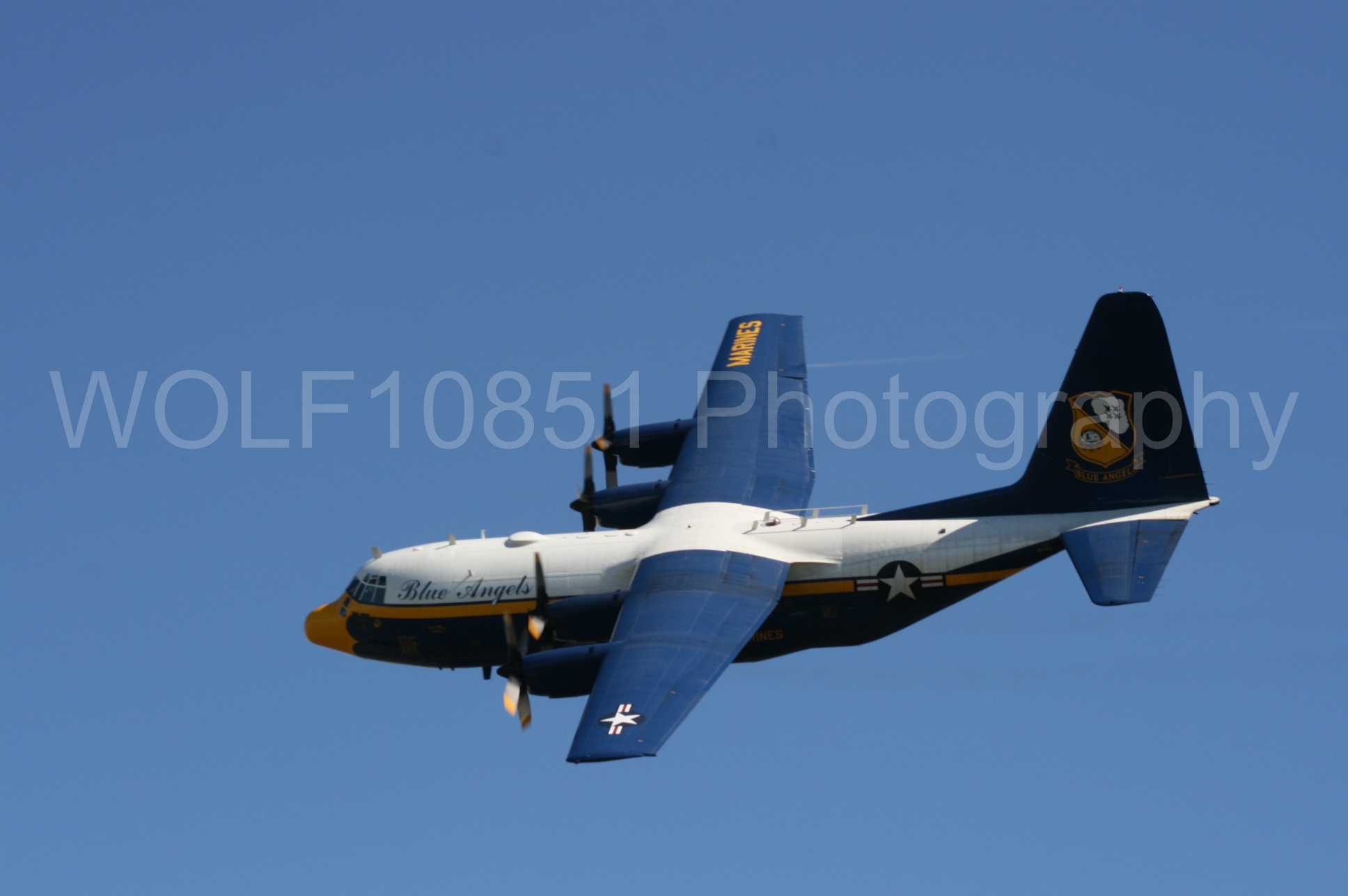 Aviation photography by WOLF10851 featuring California Capital Airshow 2008, Blue Angels, C-130 Hercules, Blue and Gold, Fat Albert.