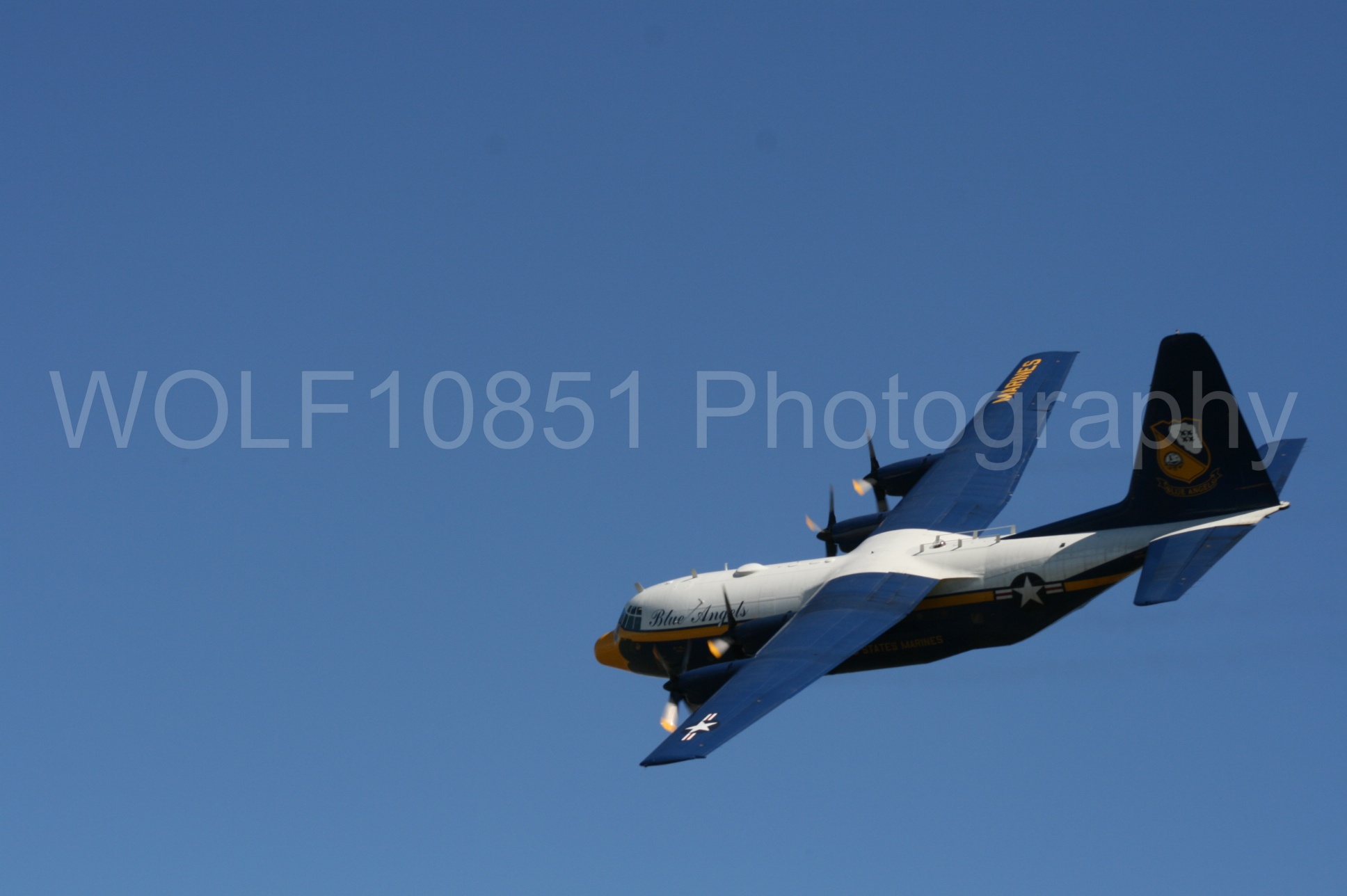 Aviation photography by WOLF10851 featuring California Capital Airshow 2008, Blue Angels, C-130 Hercules, Blue and Gold, Fat Albert.