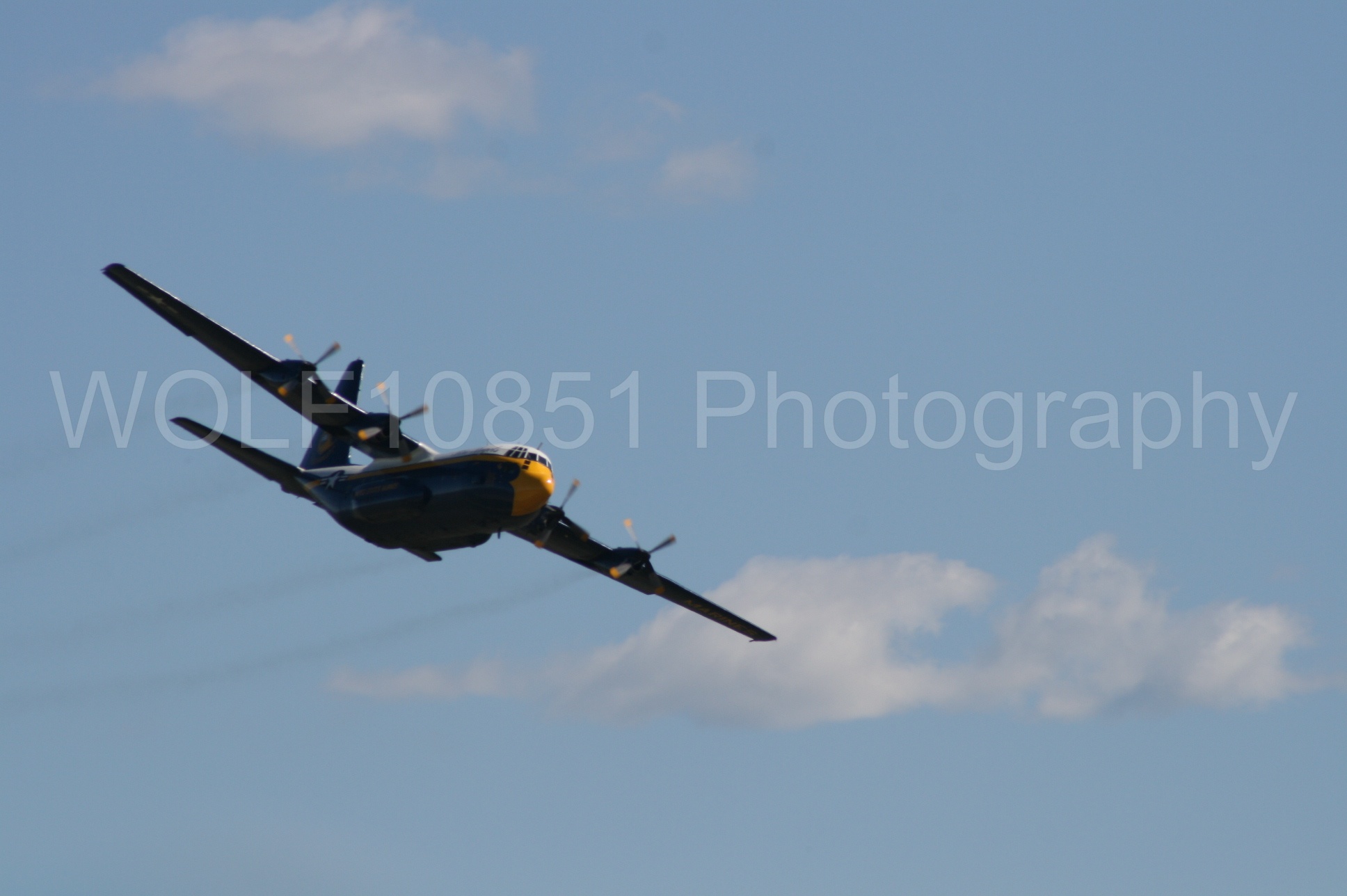 Aviation photography by WOLF10851 featuring California Capital Airshow 2008, Blue Angels, C-130 Hercules, Blue and Gold, Fat Albert.