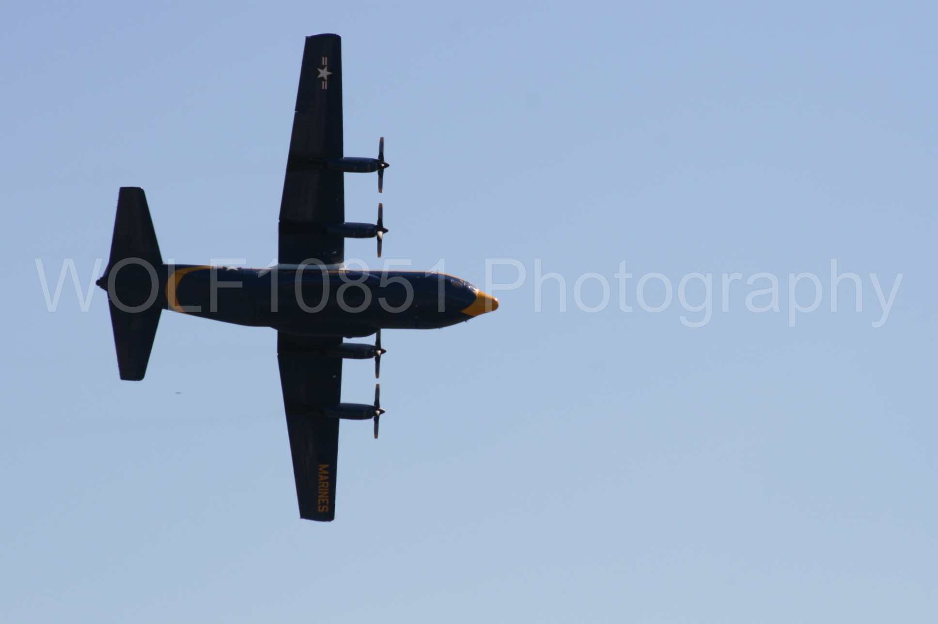 Aviation photography by WOLF10851 featuring California Capital Airshow 2008, Blue Angels, C-130 Hercules, Blue and Gold, Fat Albert.