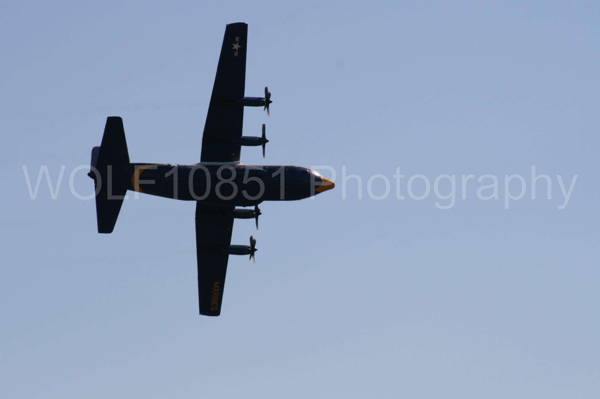Aviation photography by WOLF10851 featuring California Capital Airshow 2008, Blue Angels, C-130 Hercules, Blue and Gold, Fat Albert.