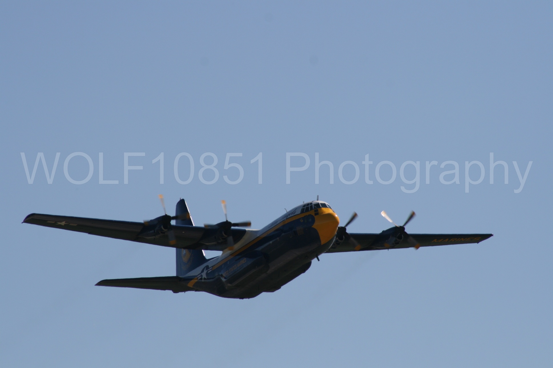 Aviation photography by WOLF10851 featuring California Capital Airshow 2008, Blue Angels, C-130 Hercules, Blue and Gold, Fat Albert.