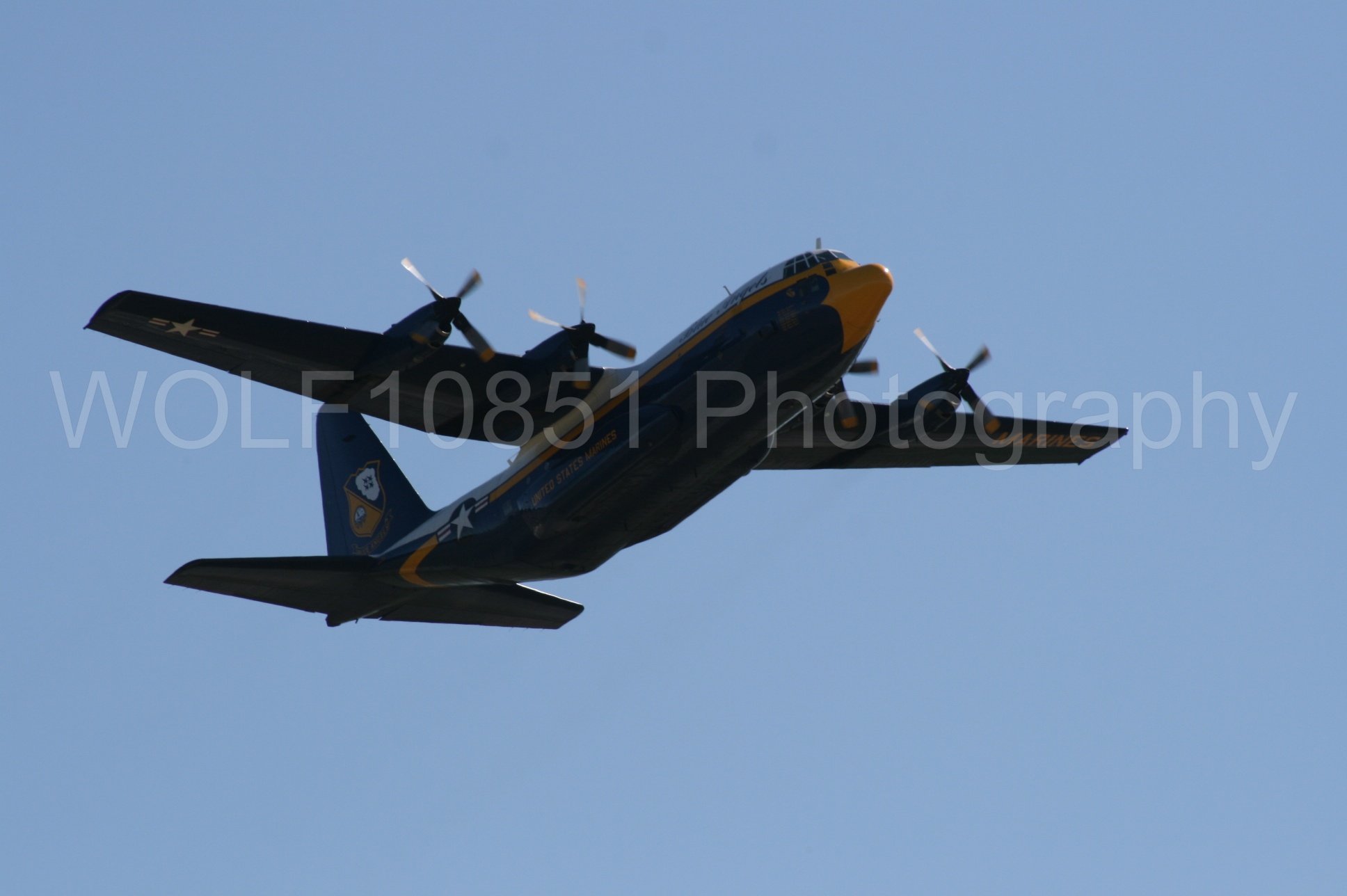 Aviation photography by WOLF10851 featuring California Capital Airshow 2008, Blue Angels, C-130 Hercules, Blue and Gold, Fat Albert.