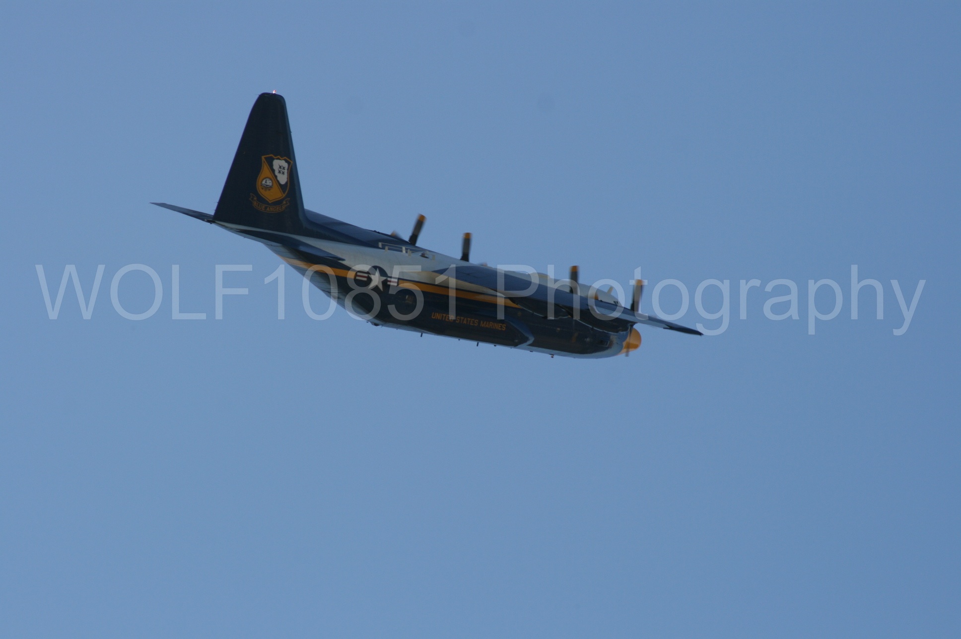 Aviation photography by WOLF10851 featuring California Capital Airshow 2008, Blue Angels, C-130 Hercules, Blue and Gold, Fat Albert.