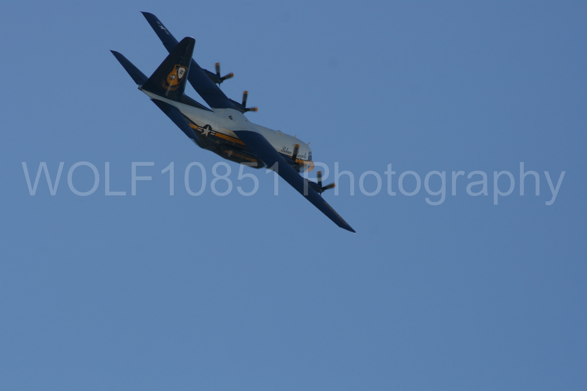 Aviation photography by WOLF10851 featuring California Capital Airshow 2008, Blue Angels, C-130 Hercules, Blue and Gold, Fat Albert.