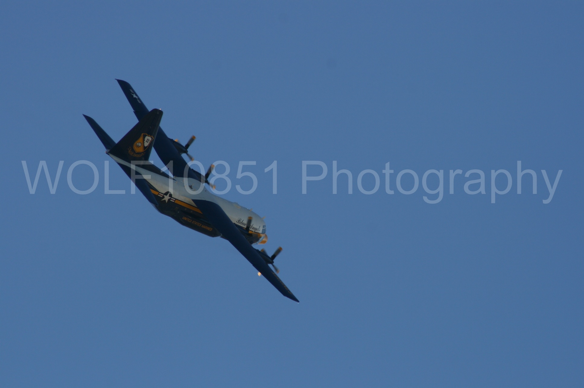 Aviation photography by WOLF10851 featuring California Capital Airshow 2008, Blue Angels, C-130 Hercules, Blue and Gold, Fat Albert.