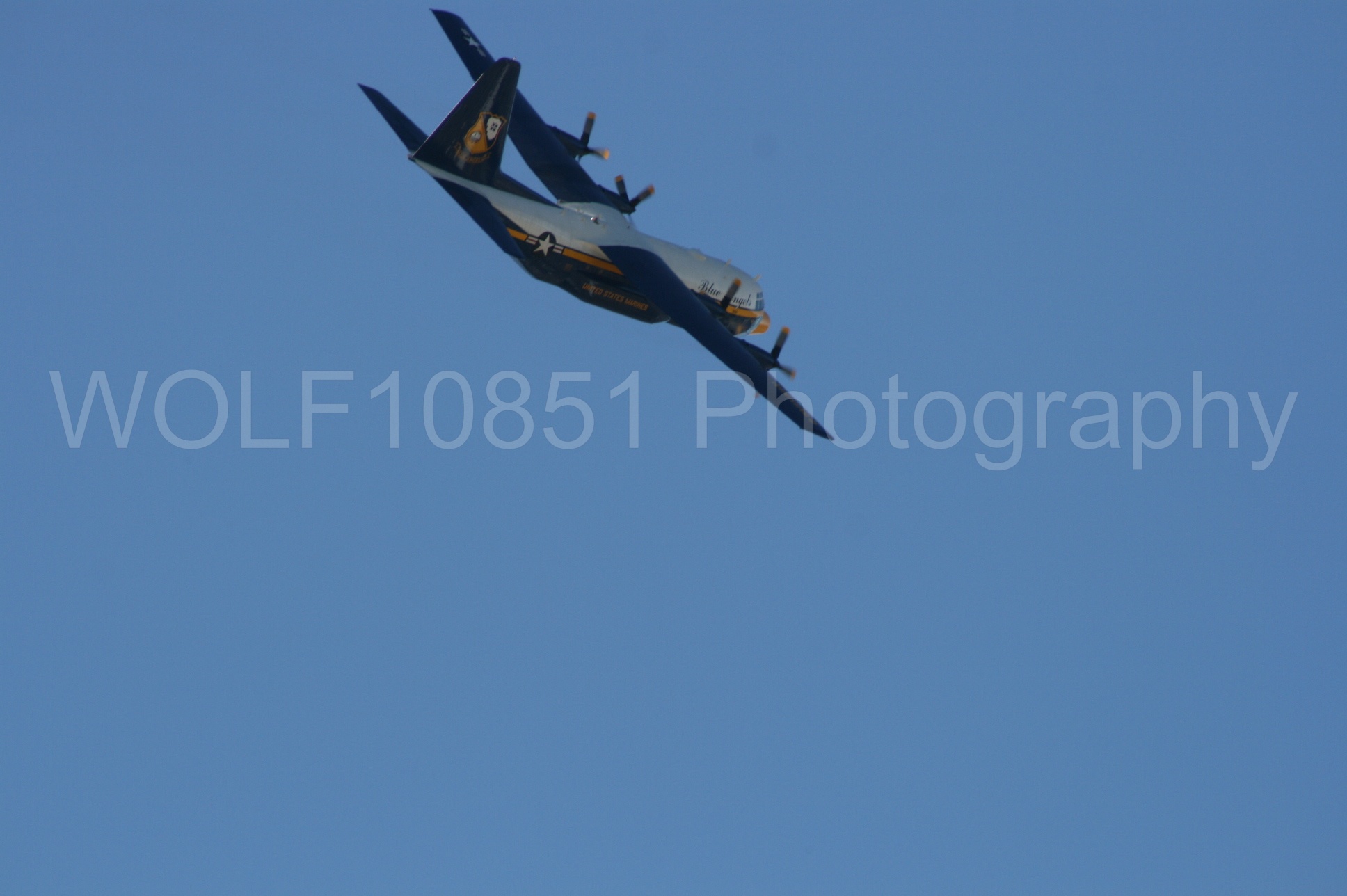 Aviation photography by WOLF10851 featuring California Capital Airshow 2008, Blue Angels, C-130 Hercules, Blue and Gold, Fat Albert.