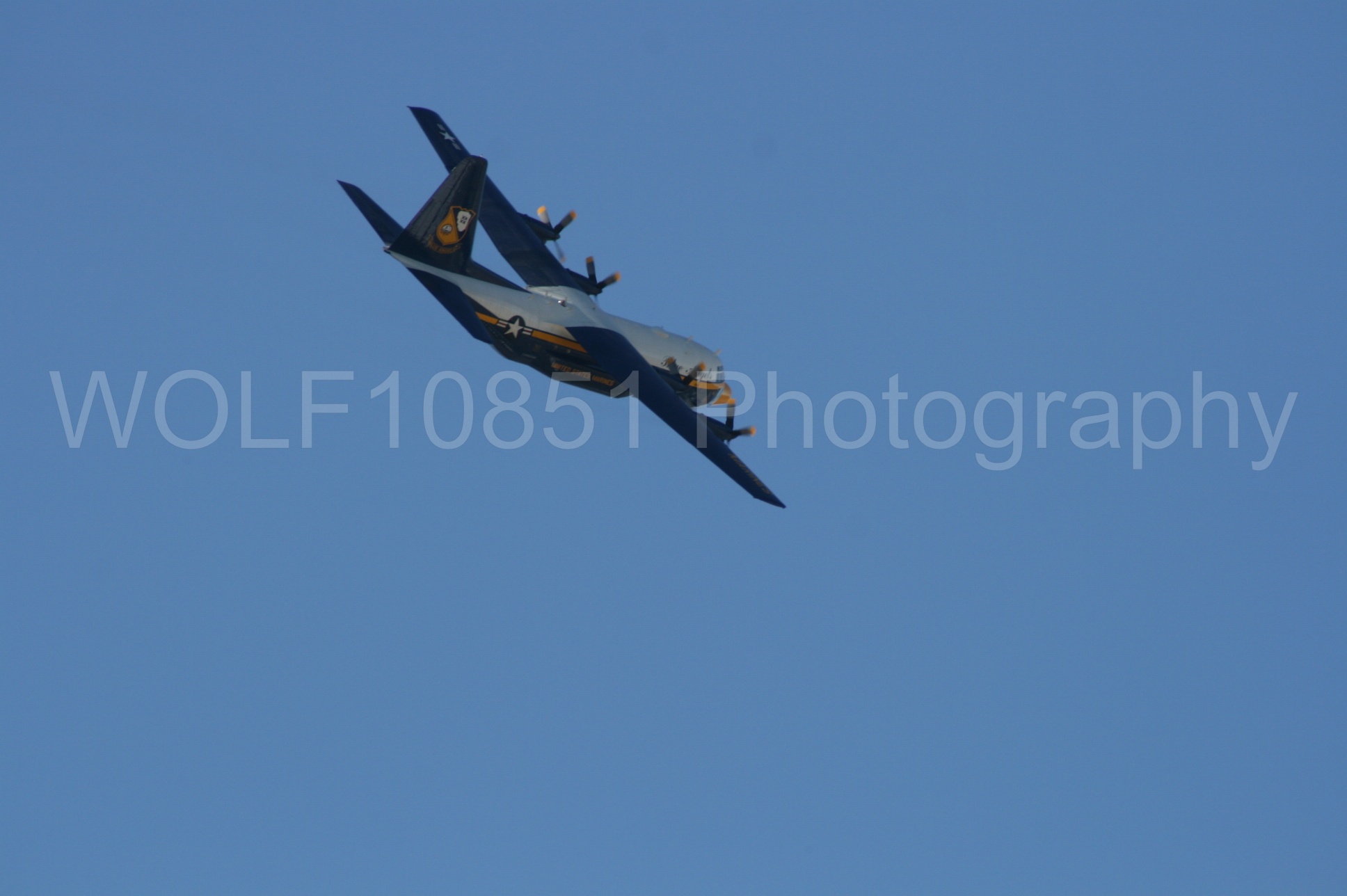 Aviation photography by WOLF10851 featuring California Capital Airshow 2008, Blue Angels, C-130 Hercules, Blue and Gold, Fat Albert.