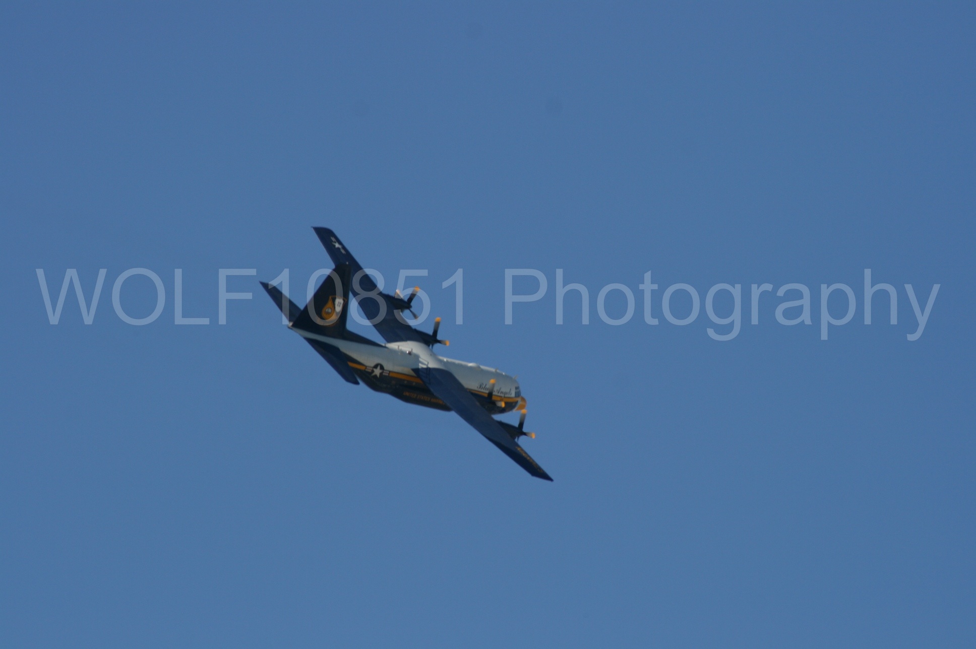 Aviation photography by WOLF10851 featuring California Capital Airshow 2008, Blue Angels, C-130 Hercules, Blue and Gold, Fat Albert.