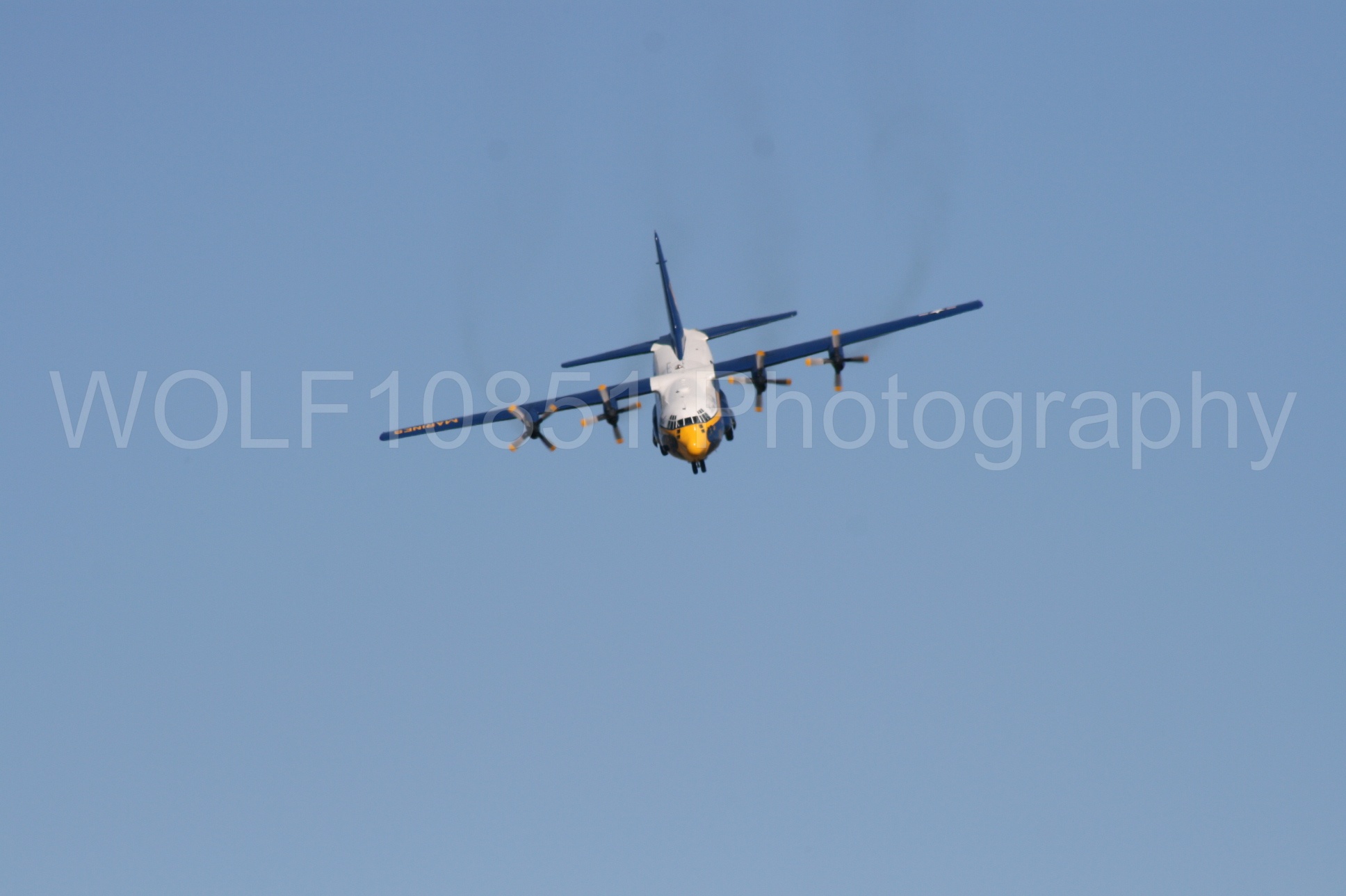 Aviation photography by WOLF10851 featuring California Capital Airshow 2008, Blue Angels, C-130 Hercules, Blue and Gold, Fat Albert.