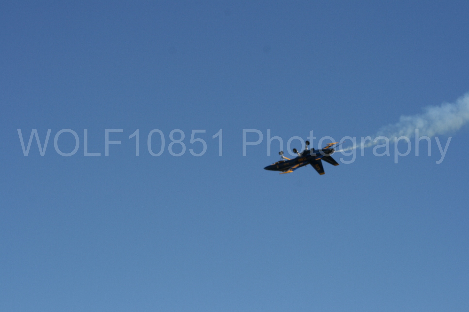 Aviation photography by WOLF10851 featuring California Capital Airshow 2008, F-18 Hornet, Blue Angels, Blue and Gold.